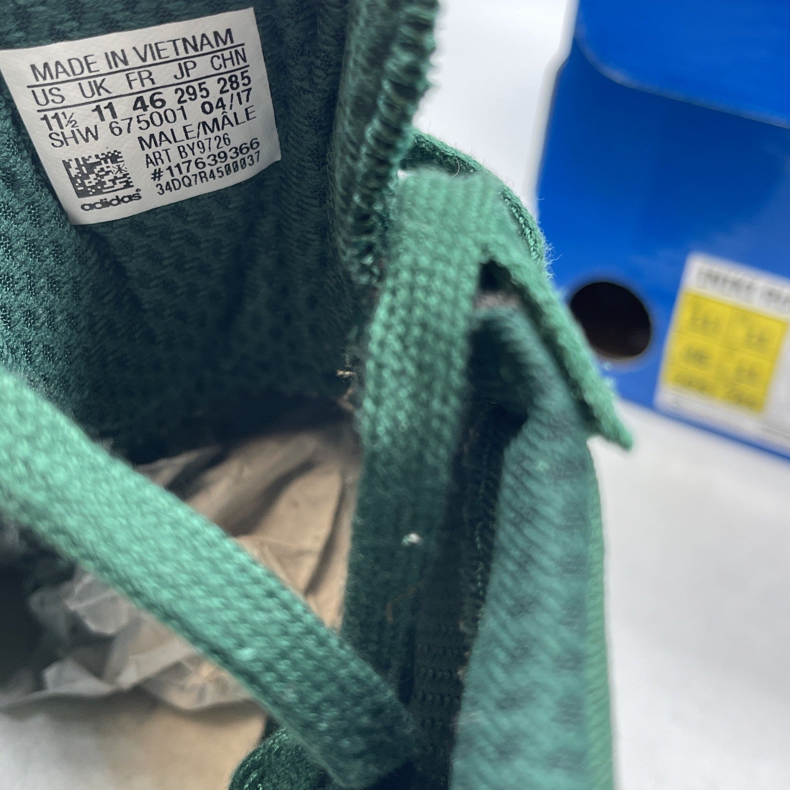 Size 11.5 - Adidas Iniki Runner Collegiate Green (BY9726)