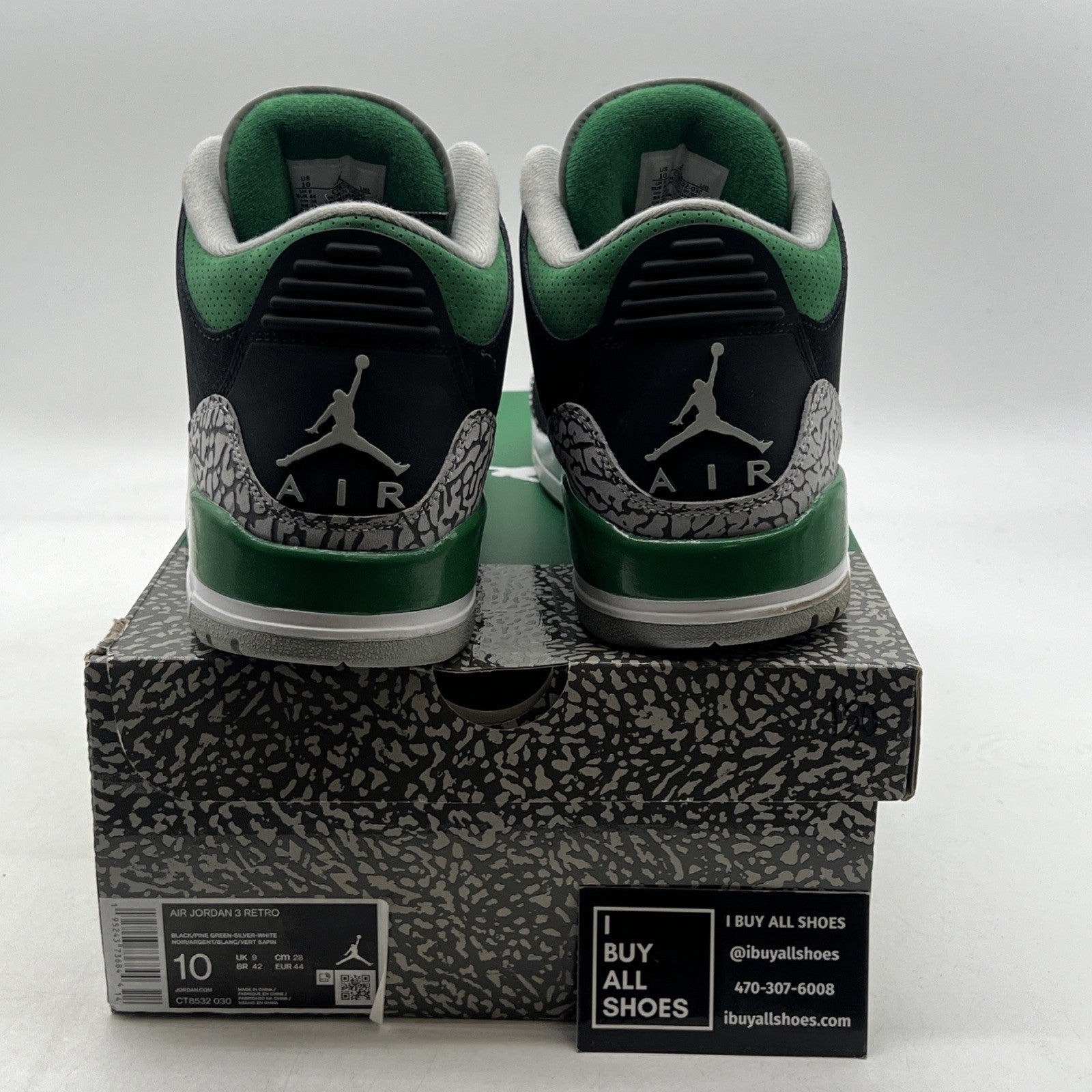Size 10 - Air Jordan 3 Retro Mid Pine Green (CT8532-030)