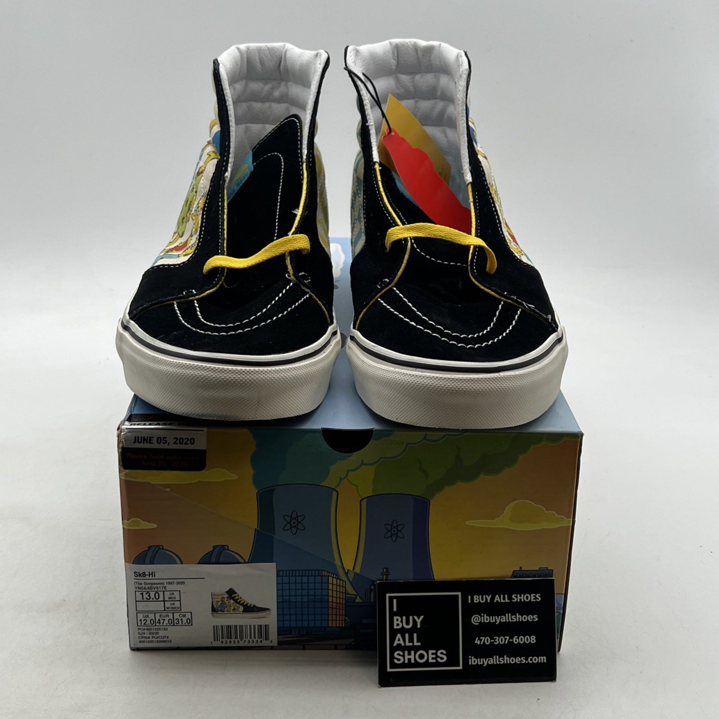 Size 13 - Vans X Simpsons Sk8 High (VN0A4BV617E)