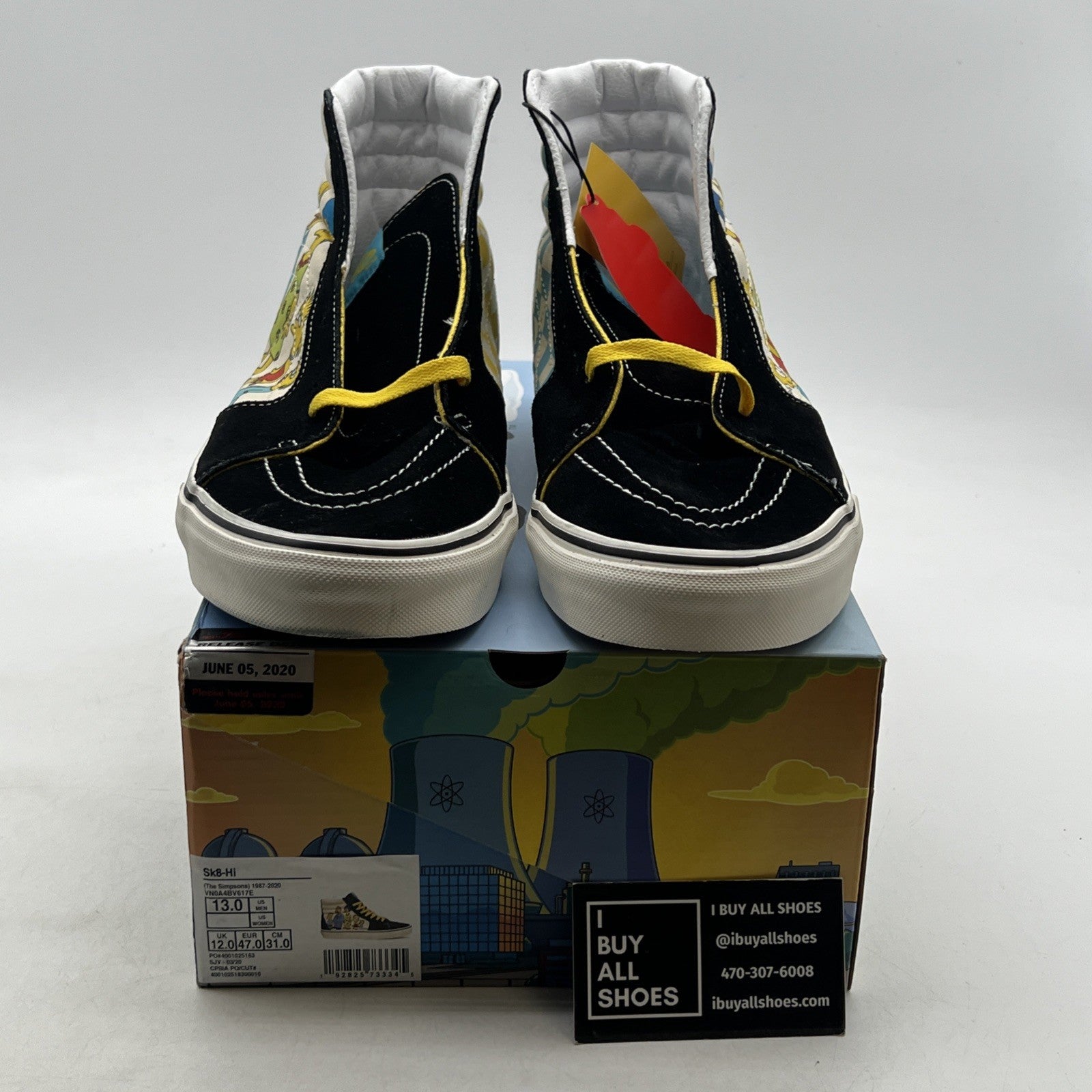 Size 13 - Vans X Simpsons Sk8 High (VN0A4BV617E)