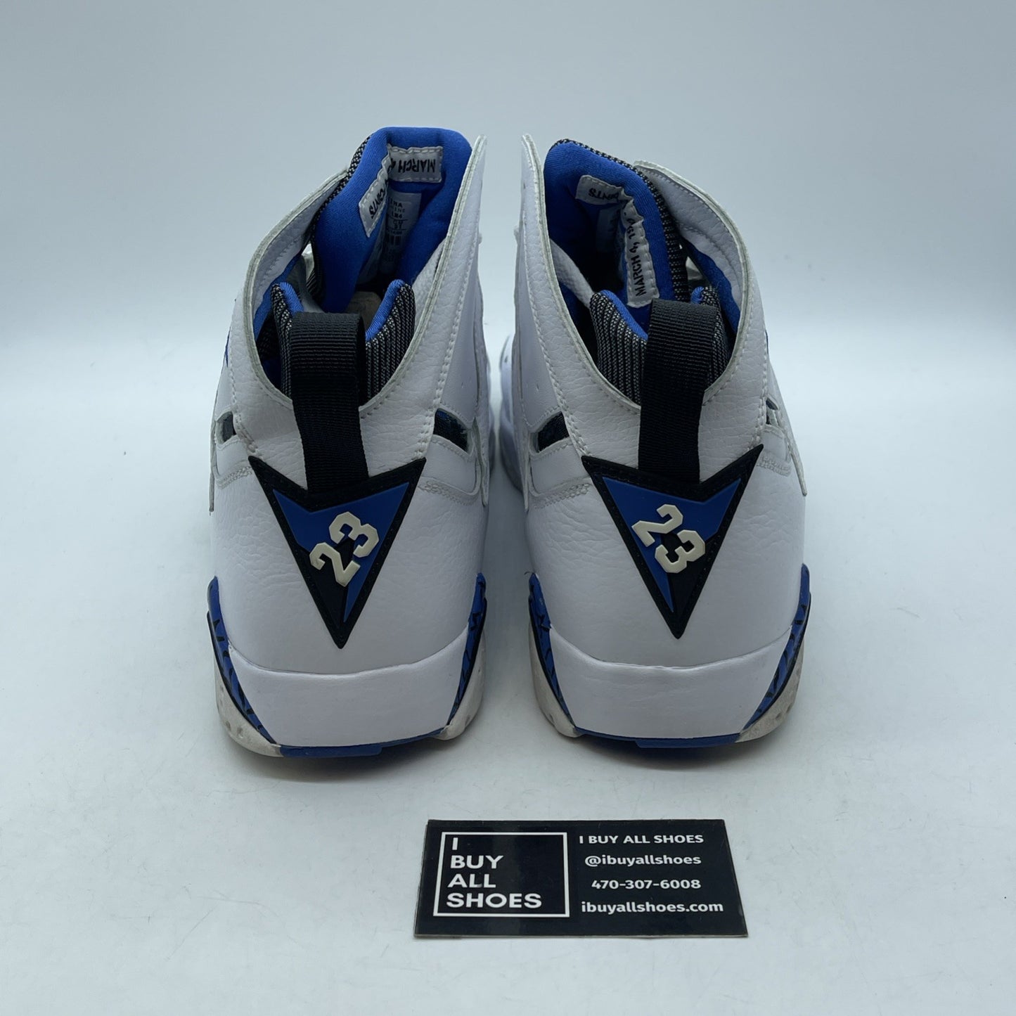 Size 13 - Air Jordan 7 Retro DMP Orlando White Blue Leather (304775-161)
