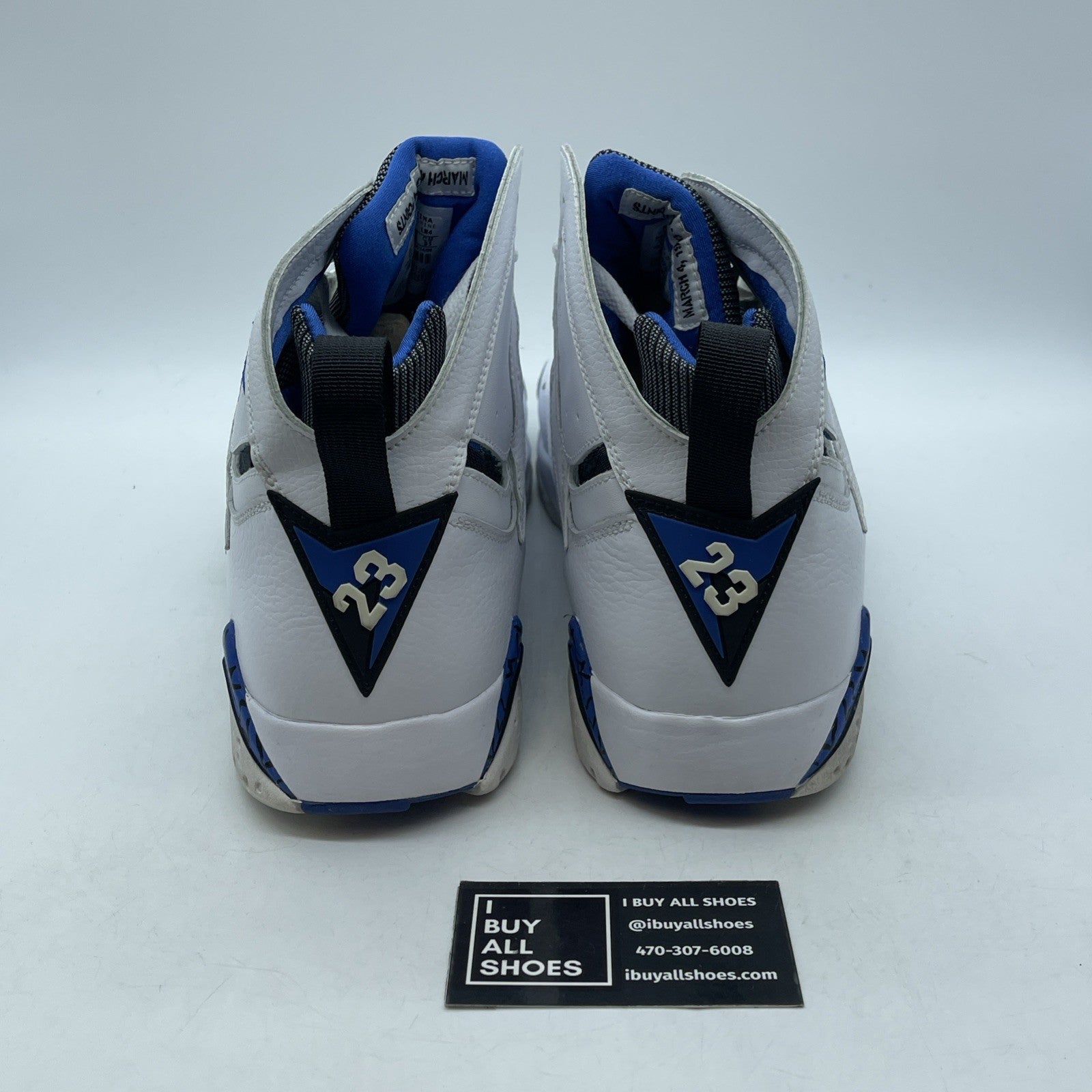 Size 13 - Air Jordan 7 Retro DMP Orlando White Blue Leather (304775-161)