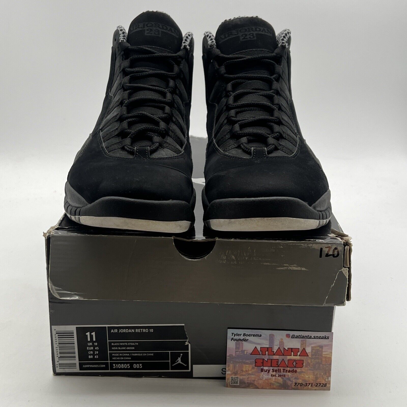 Size 11 - Air Jordan 10 Retro Stealth (310805-003)