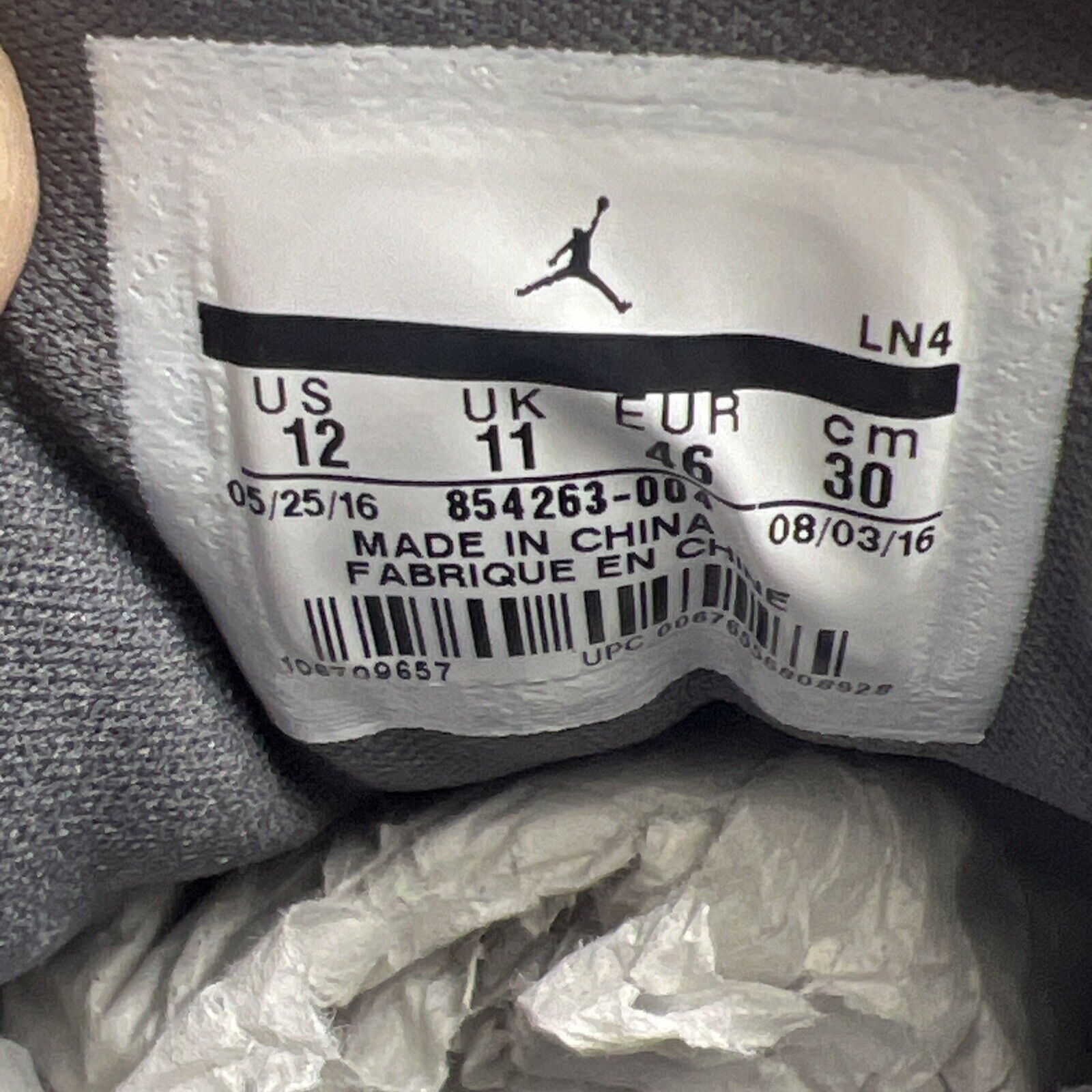 Size 12 - Air Jordan 3 Retro Wool Cream (854263-004)