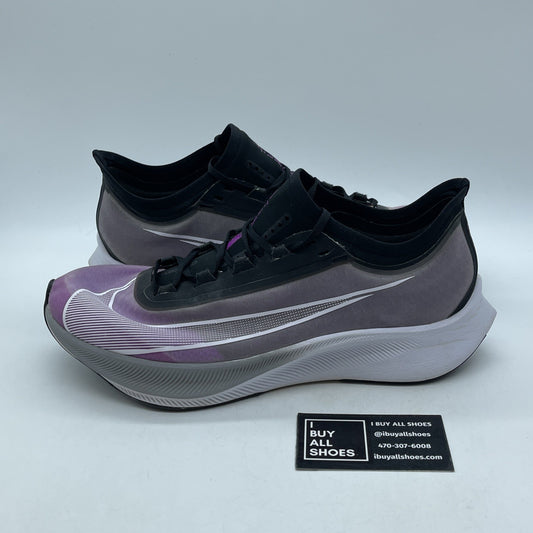 Size 10.5 - Nike Zoom Fly 3 Hyper Violet Black Suede Leather (AT8240-500)