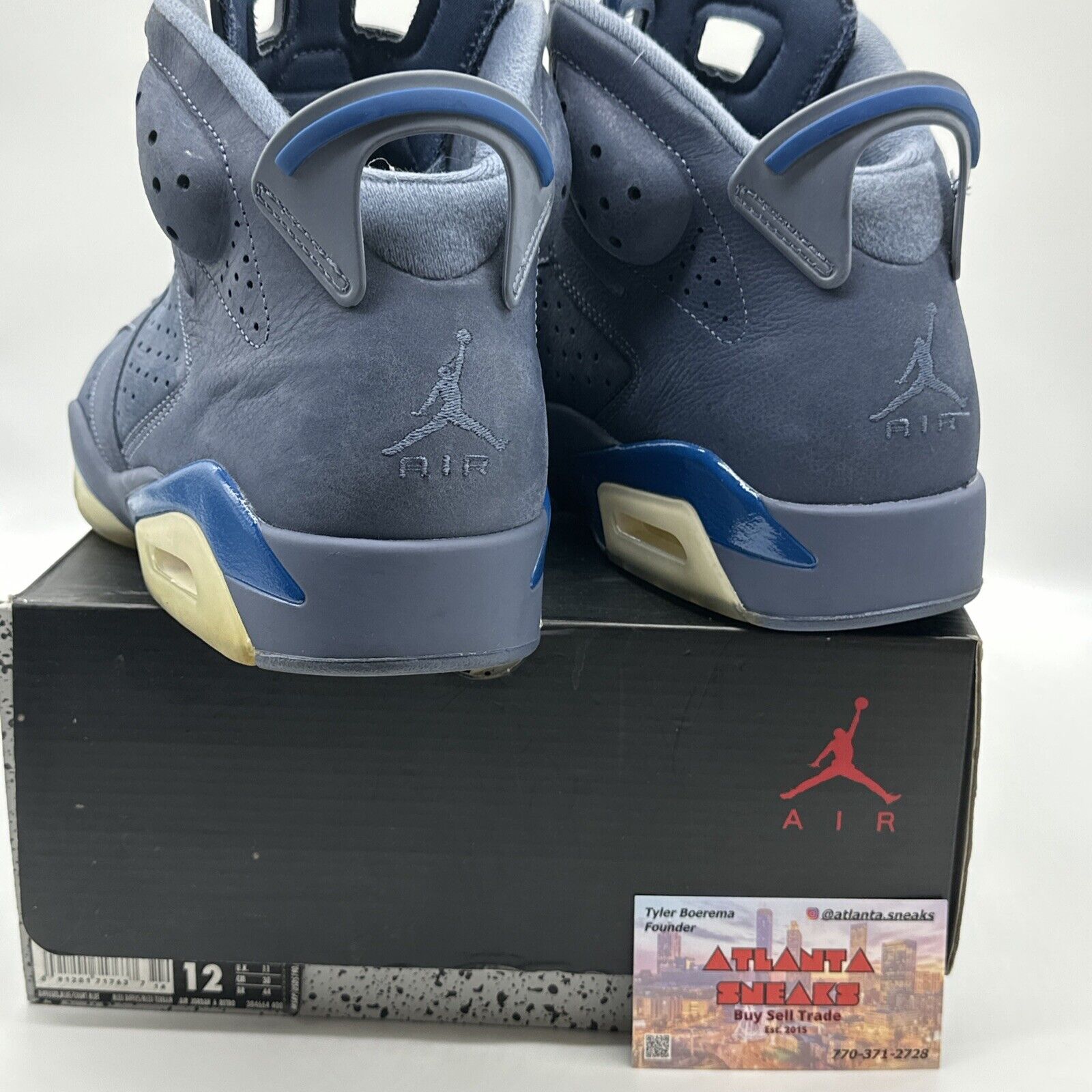 Size 12 - Jordan 6 Retro Jimmy Butler, Diffused Blue 2018 Rare Colroway OG With
