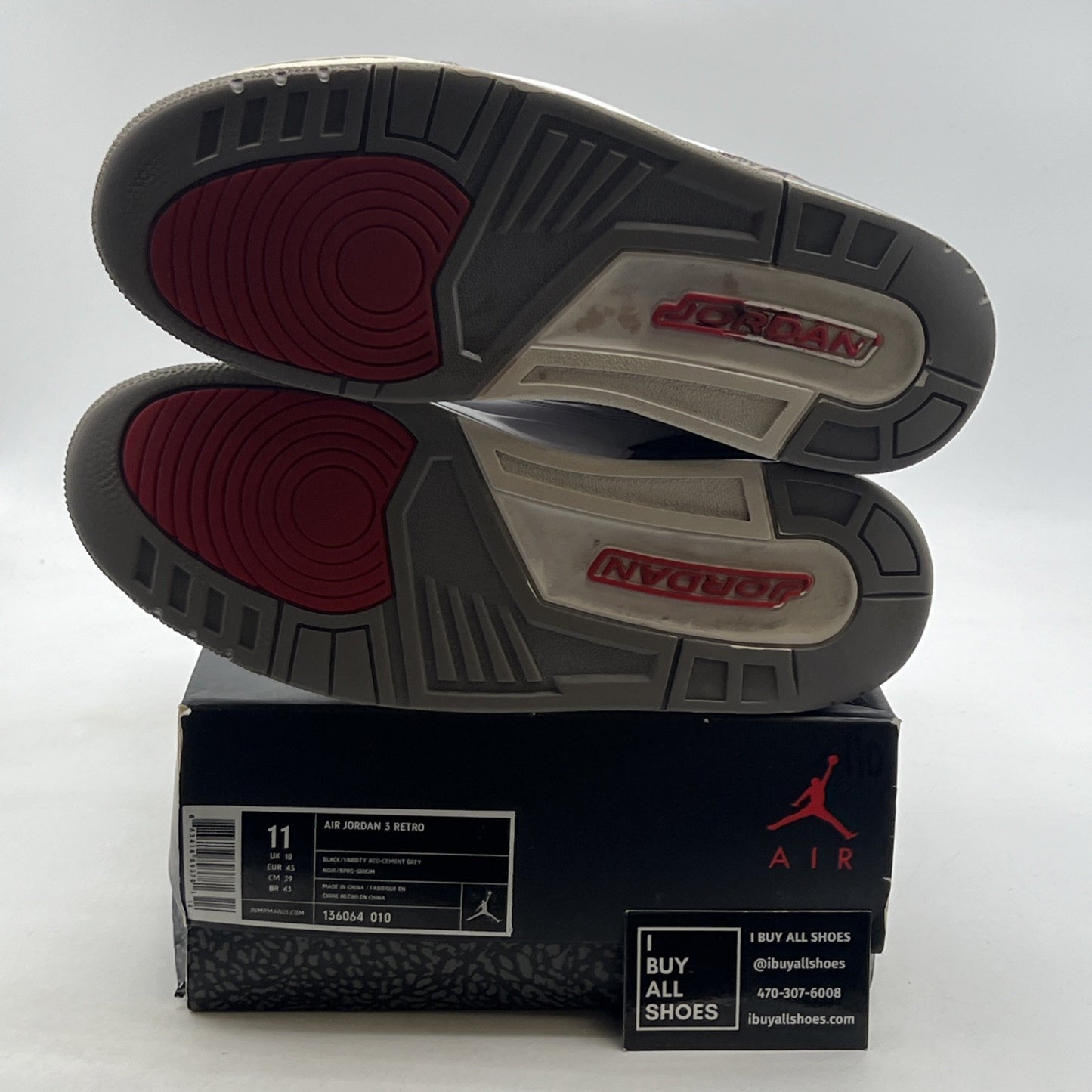Size 11 - Air Jordan 3 Retro release 2011 (136064-010)