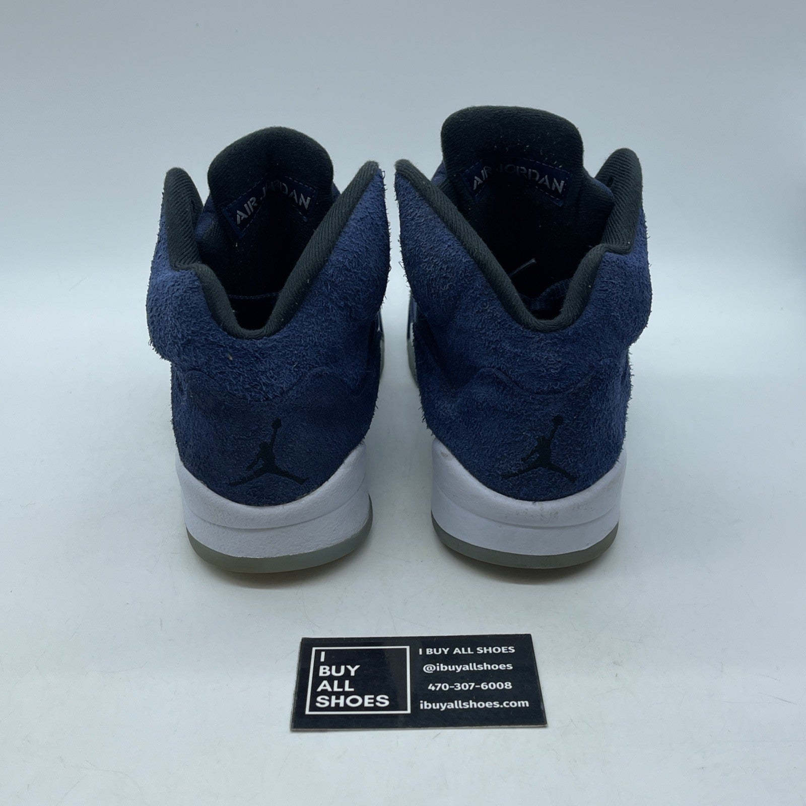 Size 8 - Air Jordan 5 Retro SE Midnight Navy Black Suede (FD6812-400)