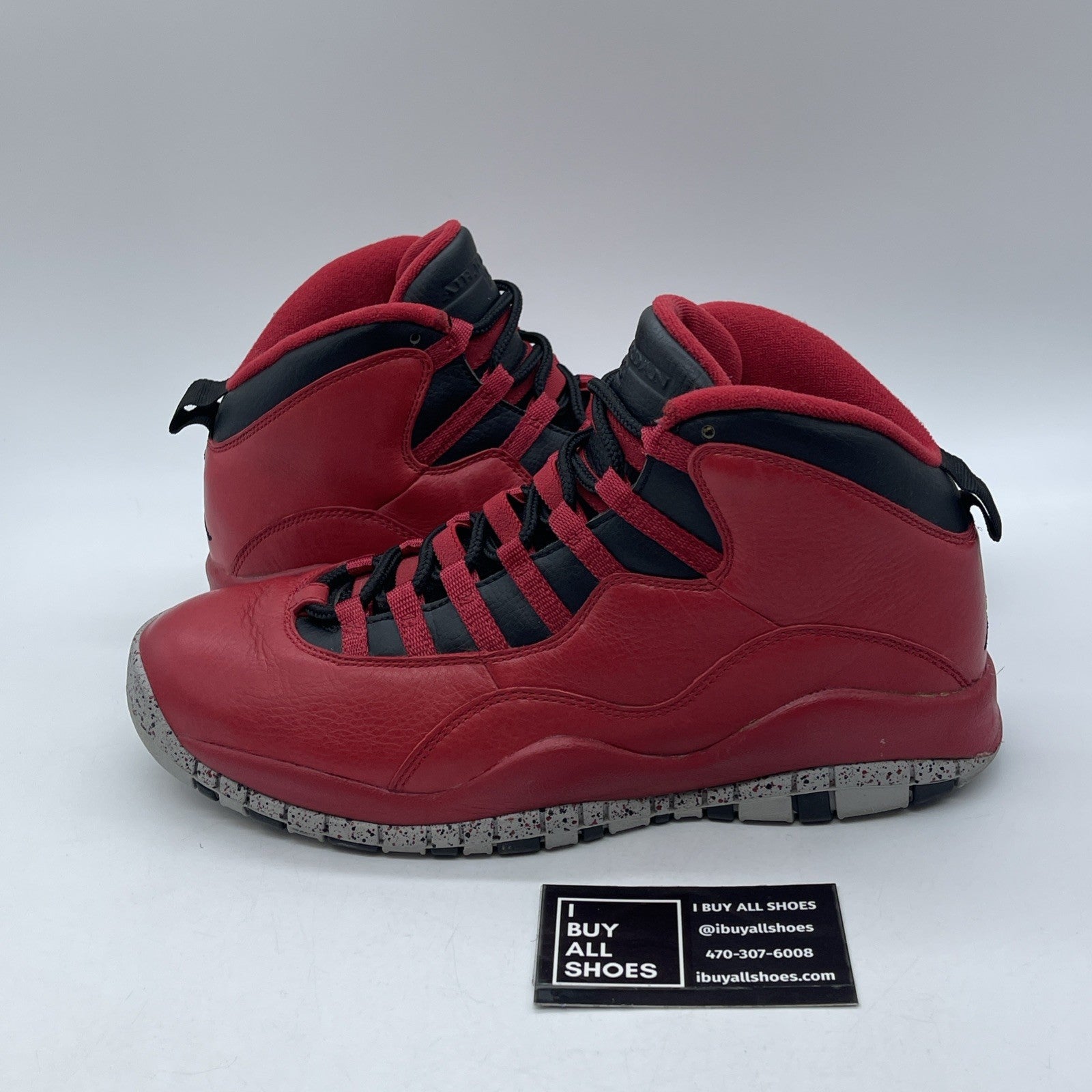 Size 9.5 - Air Jordan 10 Retro Bulls Over Broadway Red Leather (705178-601)