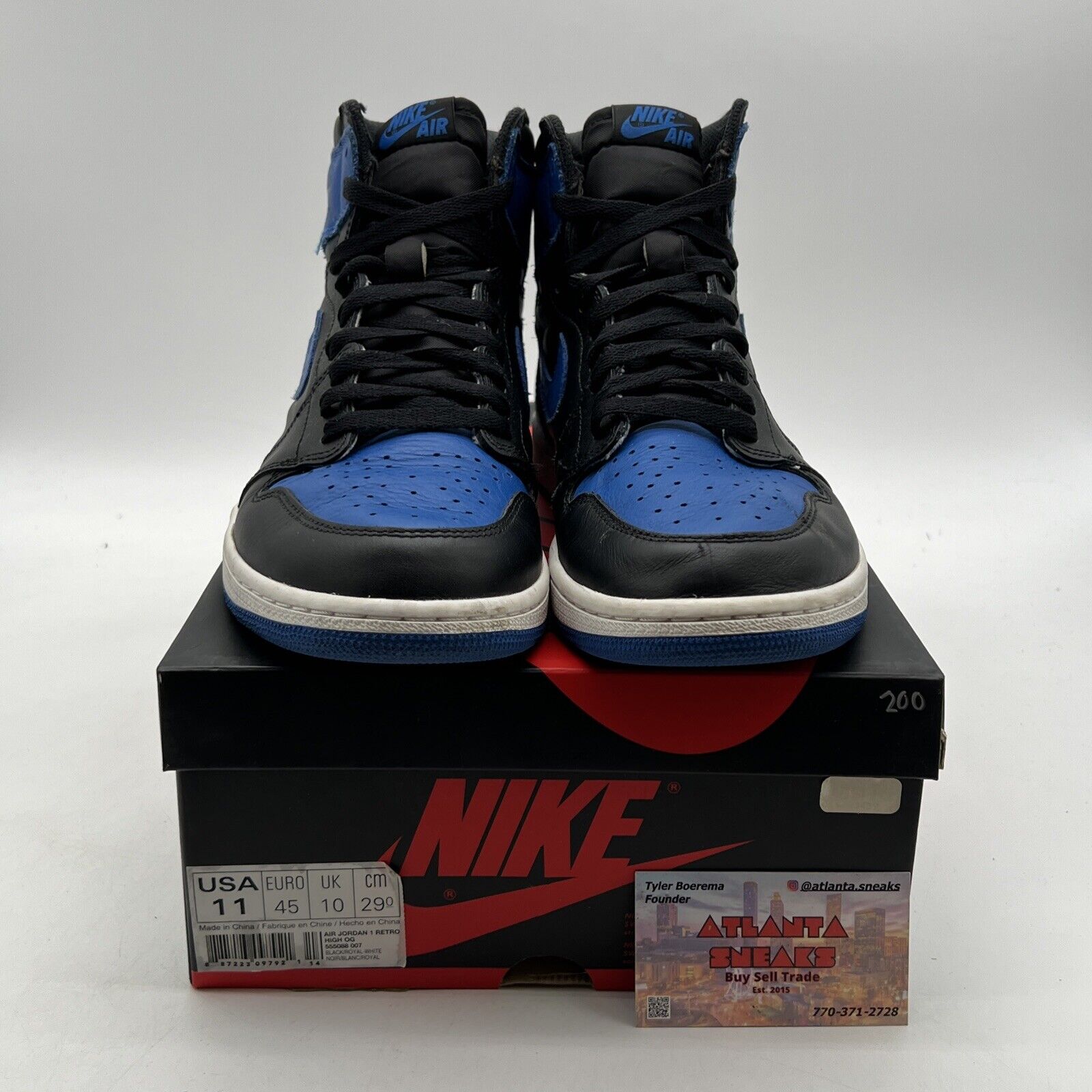 Size 11 - Jordan 1 Retro OG High Royal (555088-007)