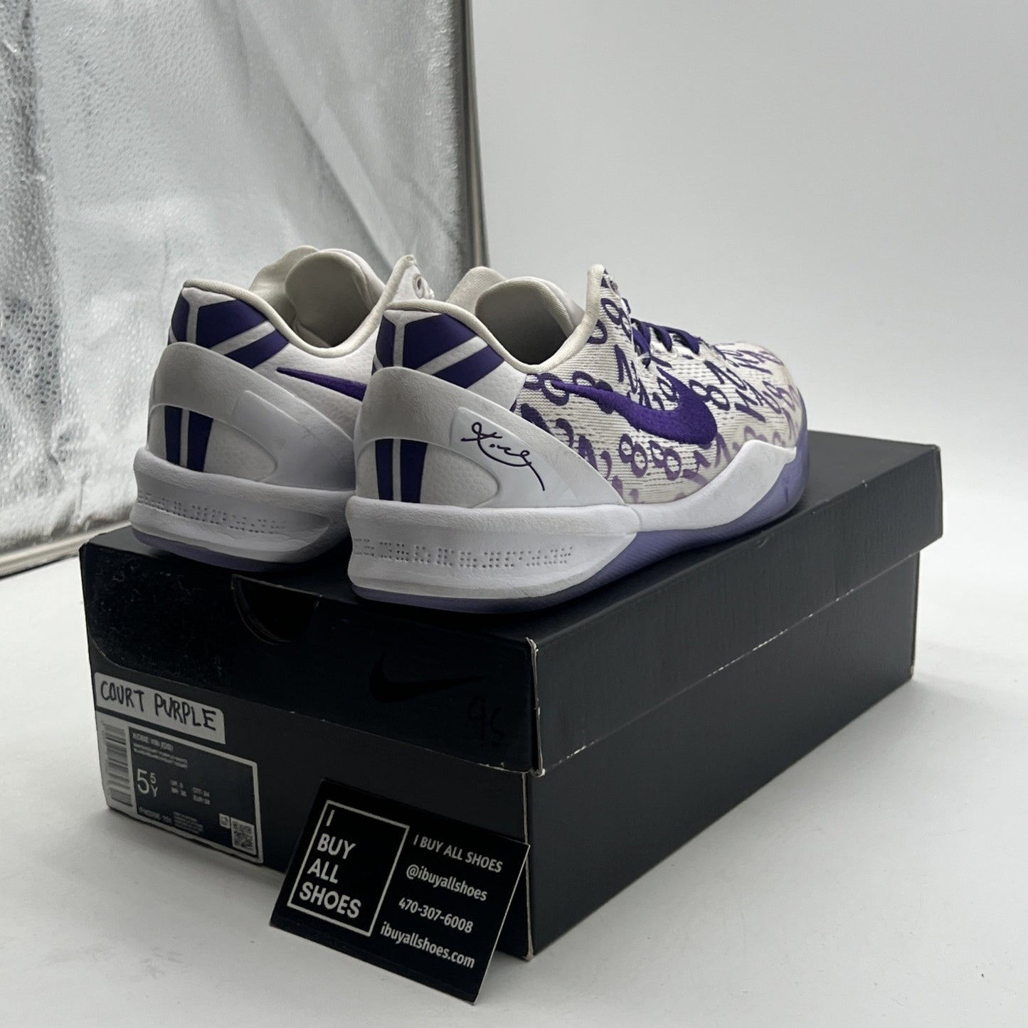 Size 5.5Y - Nike Kobe 8 Protro Court Purple (GS) (FN0266-101)