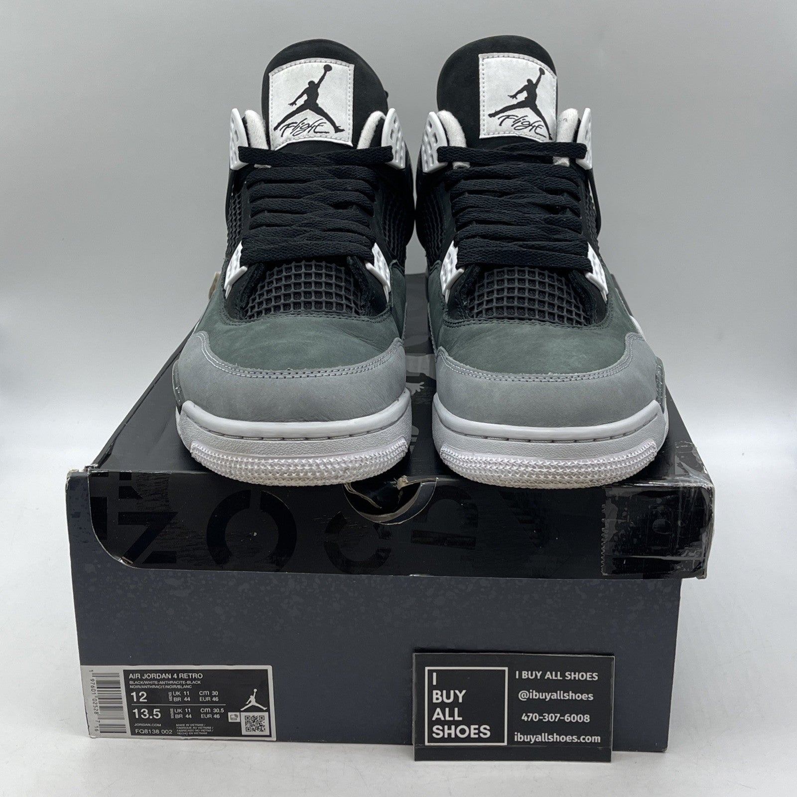 Size 12 - Air Jordan 4 Retro 2024 Fear (FQ8138-002)