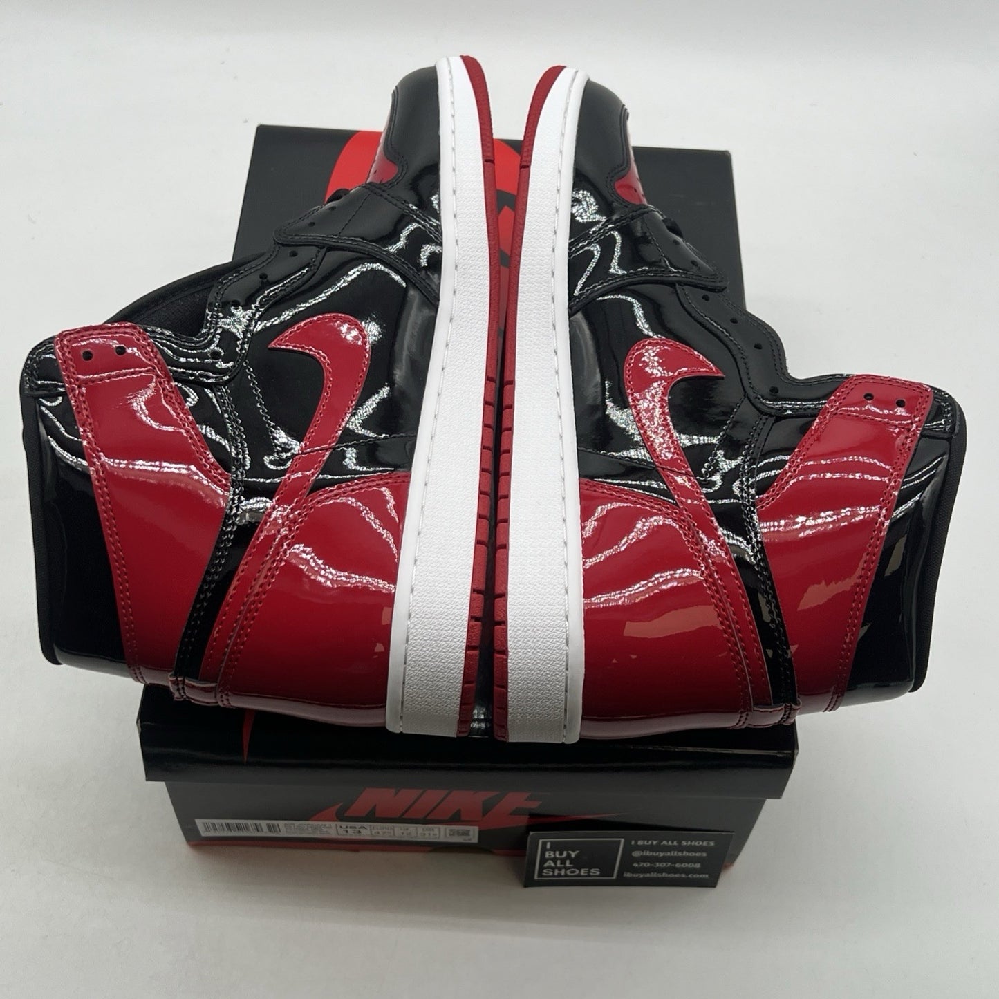 Size 13 - Air Jordan 1 Retro OG High Patent Bred (555088-063)