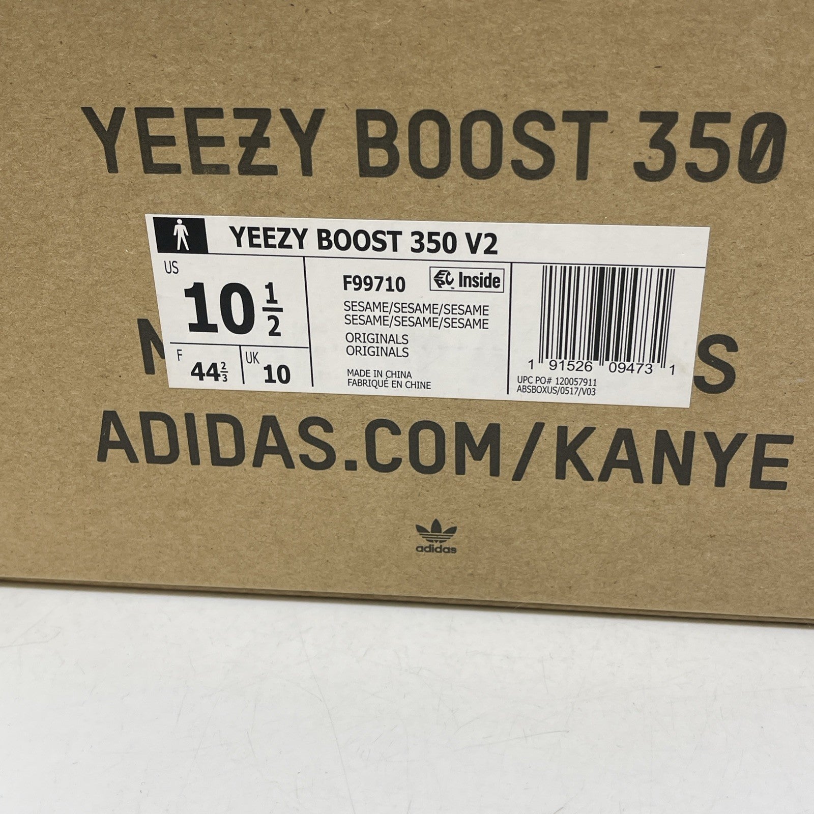 Size 10.5 - adidas Yeezy Boost 350 V2 Low Sesame Brown Suede (F99710)