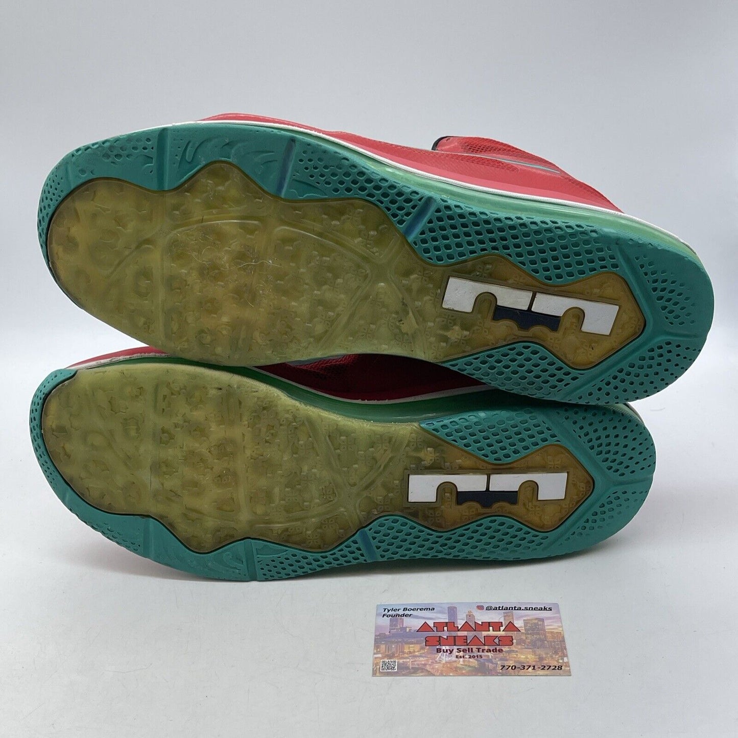 Size 11.5 - Nike LeBron 9 Low Liverpool Red White Blue Suede Leather 510811-601