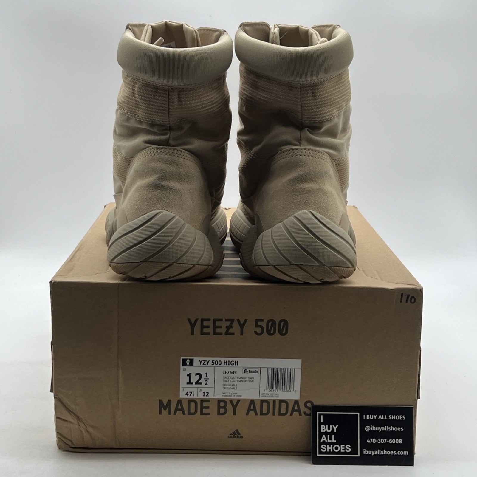 Size 12.5 - adidas Yeezy 500 Tactical High Sand (IF7549)