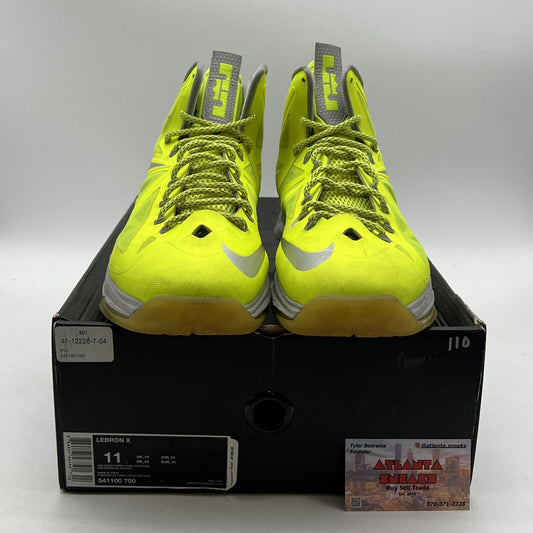 Size 11 - Nike LeBron 10 Volt - (541100-700)