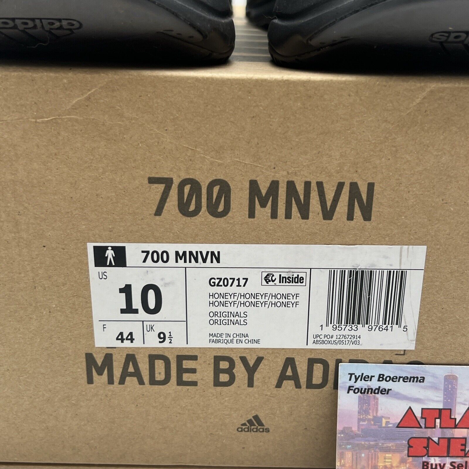 Size 10 - adidas Yeezy Boost 700 MNVN Honey Flux Black (GZ0717)