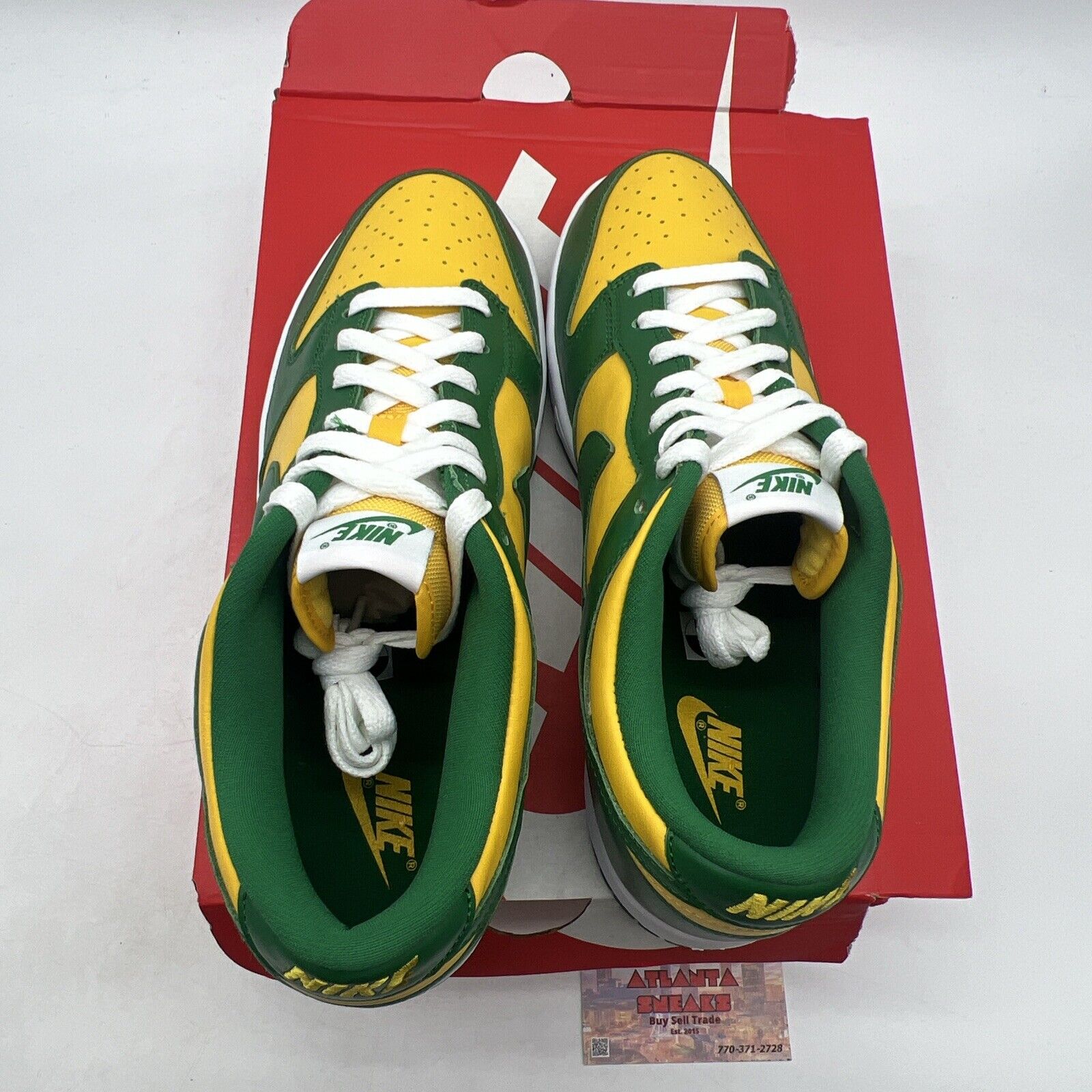 Size 11 - Nike Dunk SP 2020 Low Brazil Yellow Green White (CU1727-700).