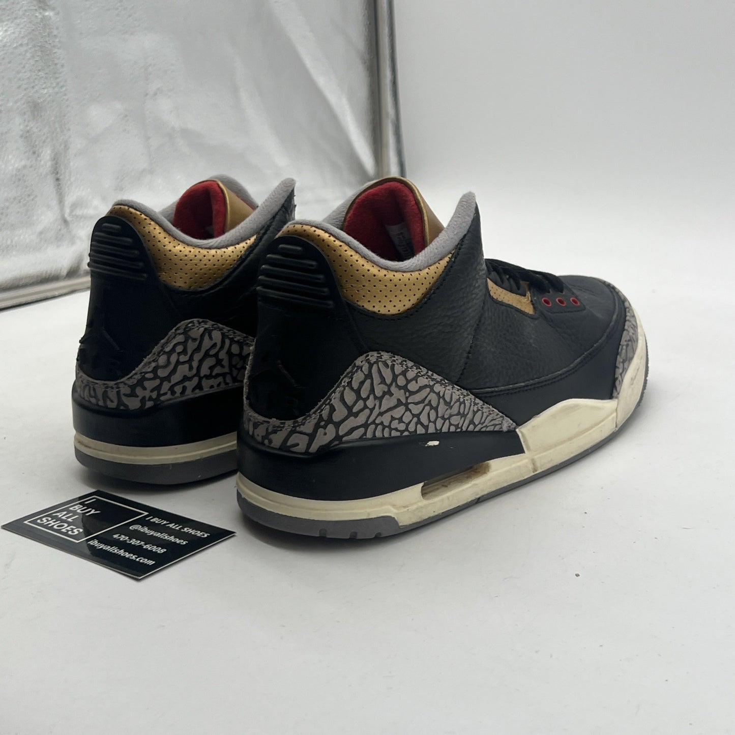 Size 9.5 - Air Jordan 3 Retro Mid Black Gold W (CK9246-067)