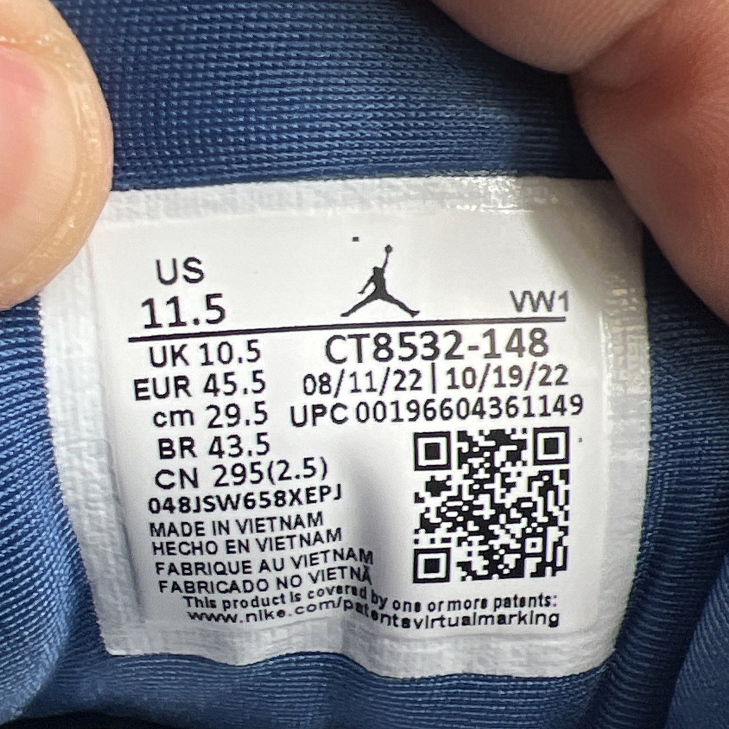 Size 11.5 - Air Jordan 3 Retro Mid Washington Wizards (CT8532-148)