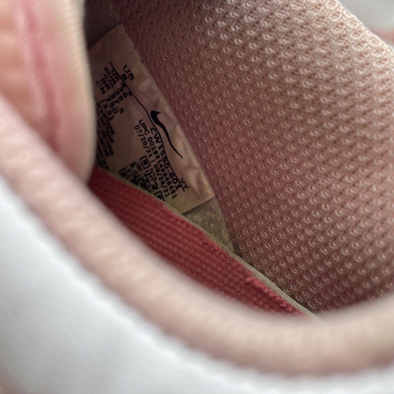 Size 8 - Dunk Low GS ‘Pink Foam’ Burgundy White Pink Leather Suede (CW1590-601)
