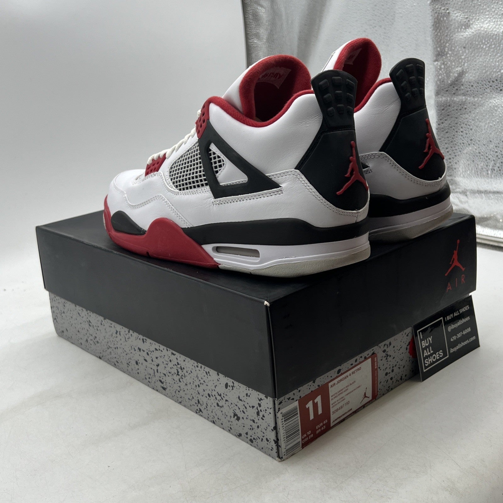 Size 11 - Air Jordan 4 Retro Fire Red 2012 (308497-110)