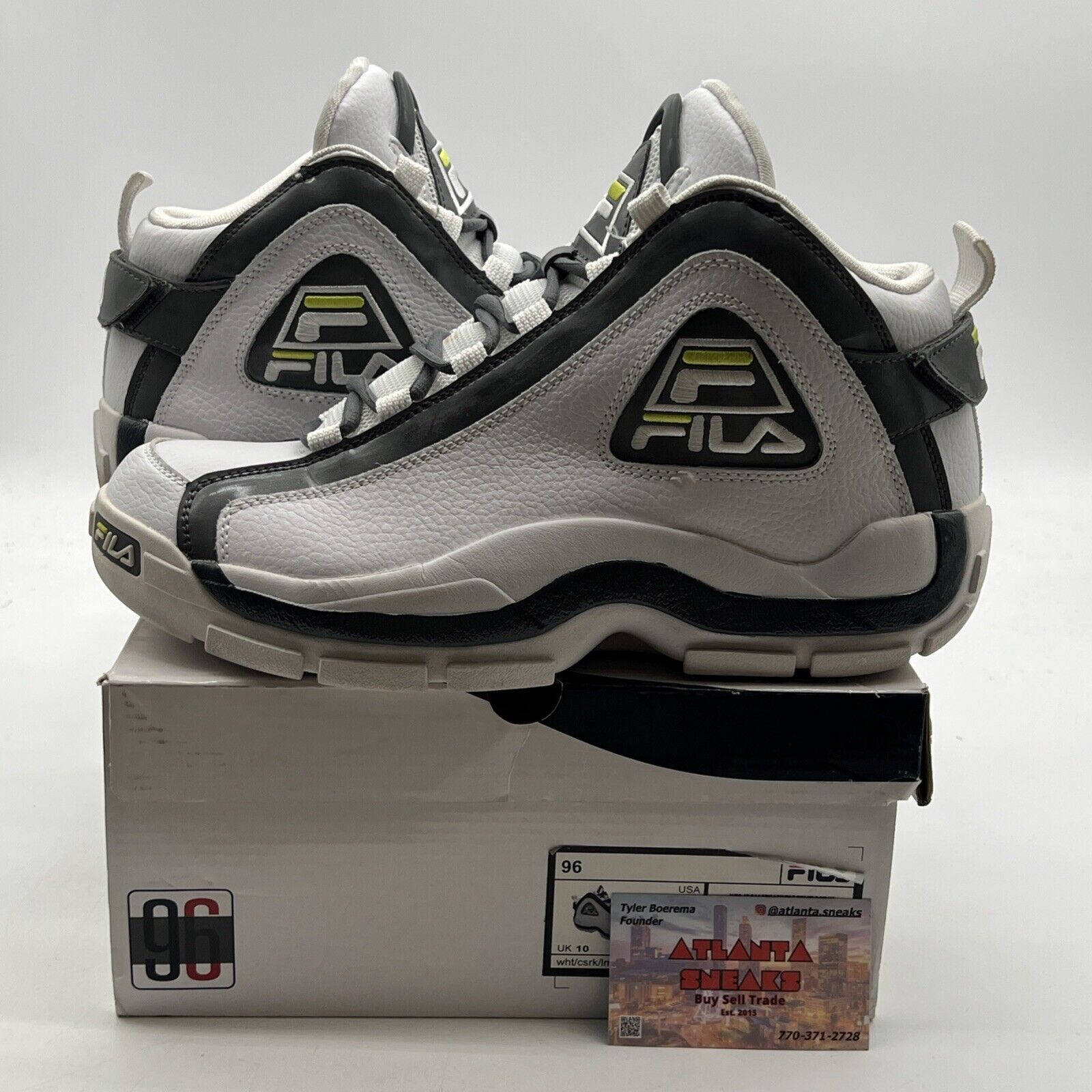 Size 11 - Fila Grant Hill 2 Grey/ Green  96 OG PAC.