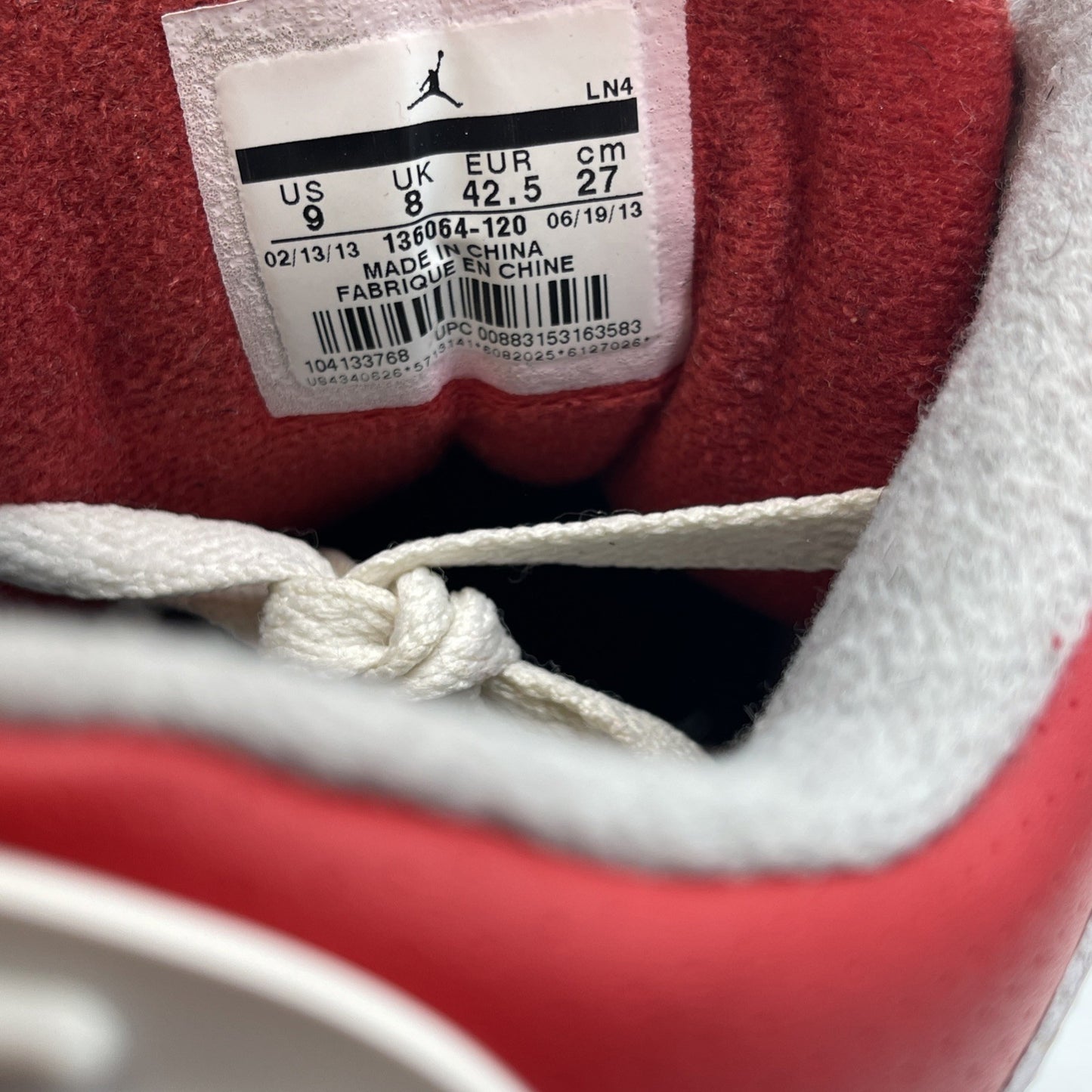 Size 9 - Air Jordan 3 Retro 2013 Fire Red Black White Leather (136064-120)