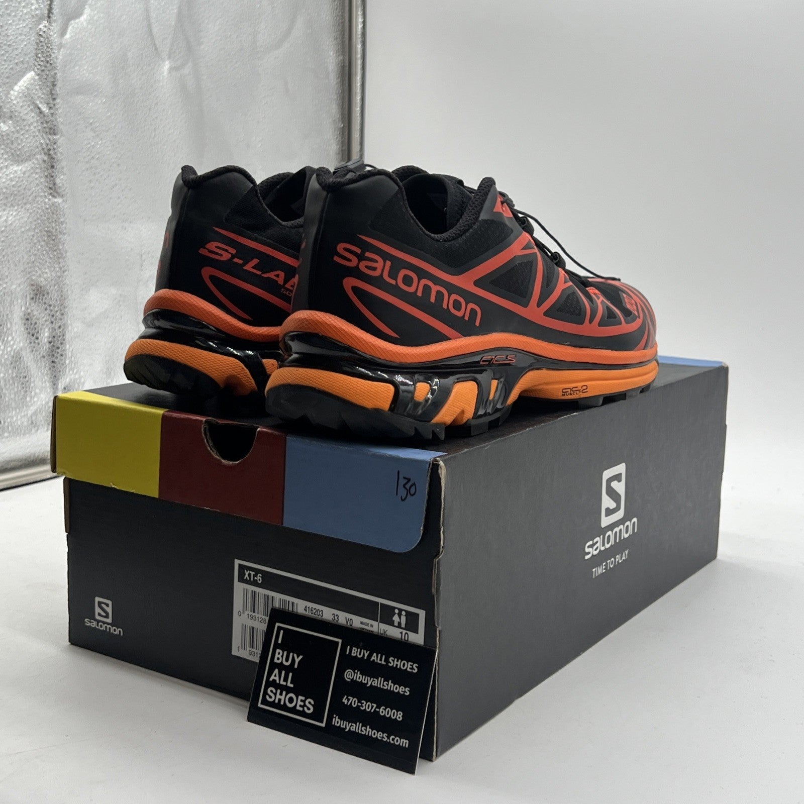 Size 10.5 - Salomon XT 6 Advanced ADV Black (416203-33V0)