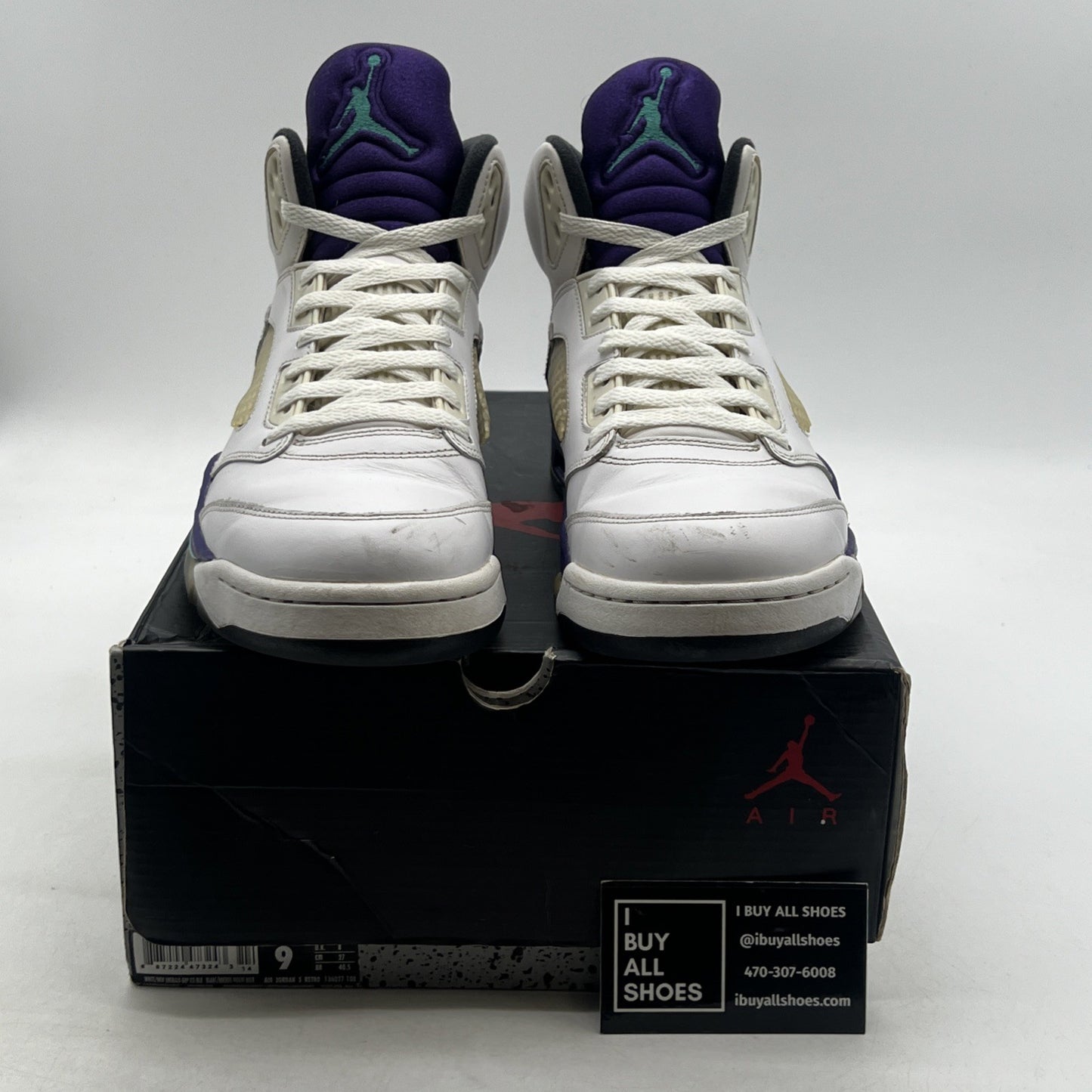 Size 9 - Air Jordan 5 Retro Grape 2013 (136027-108)