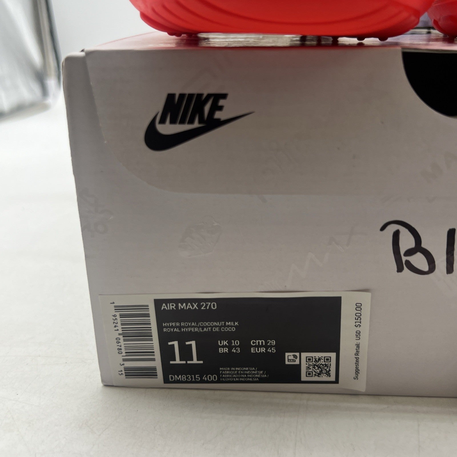 Size 11 - Nike Air Max 270 Hyper Royal Bright Crimson (DM8315-400)