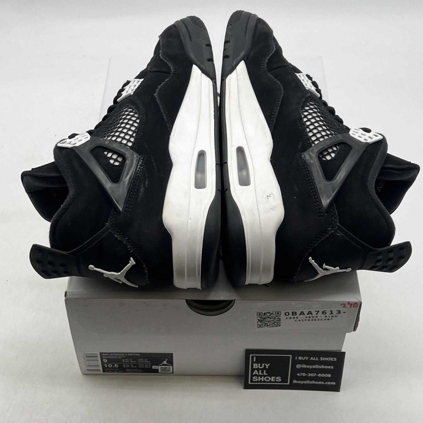 Size 9 - Air Jordan 4 Retro White Thunder (FQ8138-001)