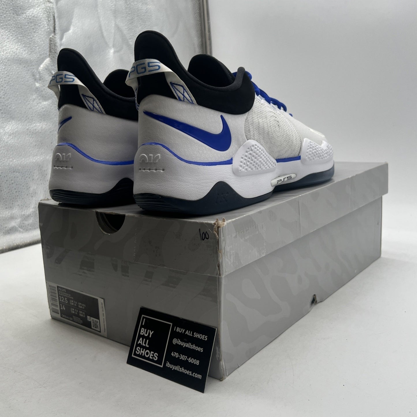 Size 12.5 - PlayStation x Nike PG 5 White (CW3144-100)