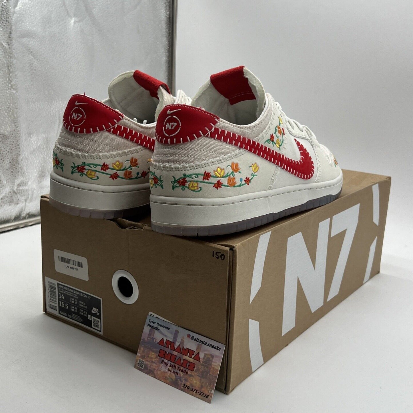 Size 14 - Nike Dunk Decon SB Low N7 - Sail University Red (FD6951-700)