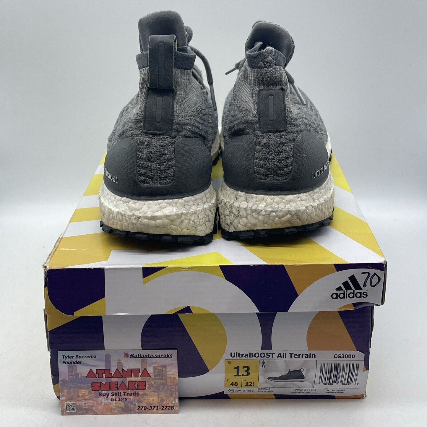 Size 13 - adidas UltraBoost ATR Mid Grey White (CG3000)