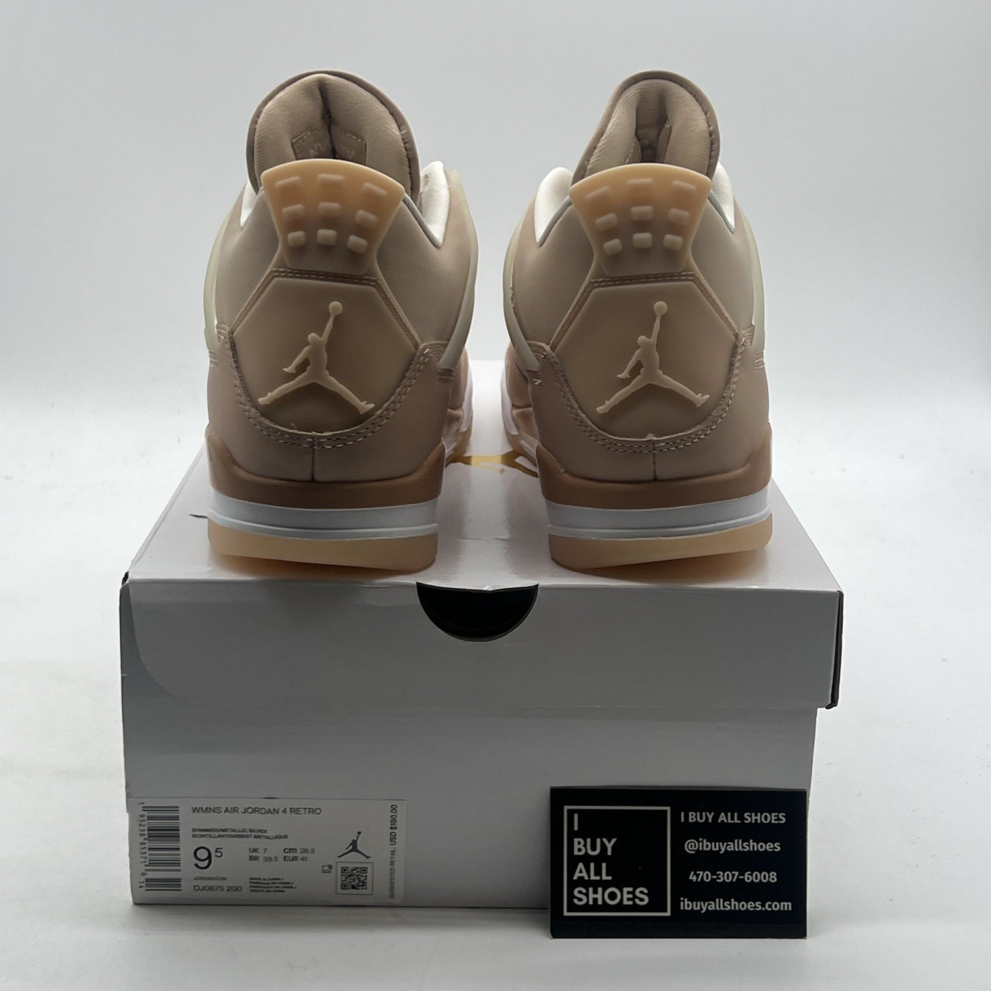 Size 9.5 - Air Jordan 4 Retro Shimmer W (DJ0675-200)