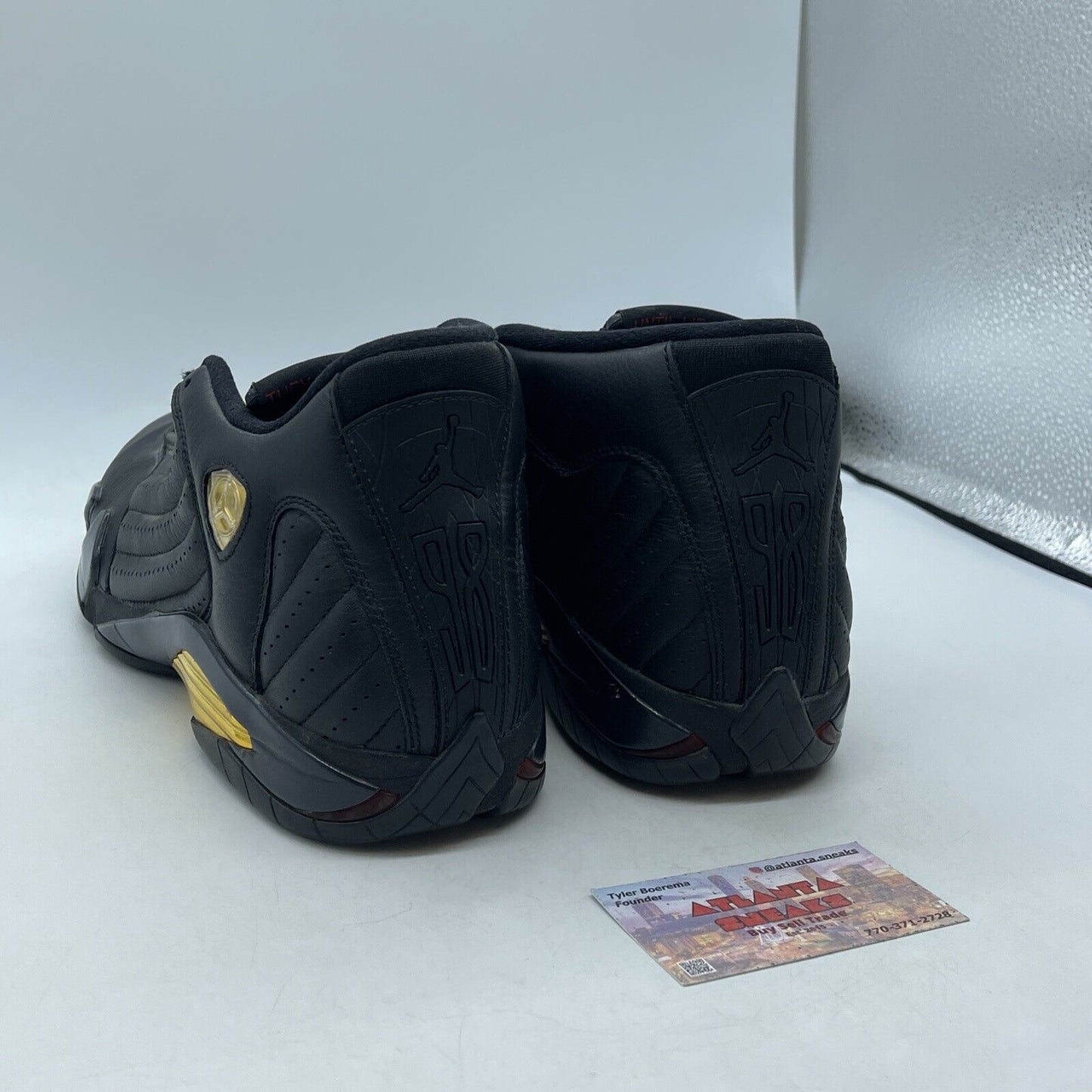 Size 11 - Air Jordan 14 Retro Defining Moments Gold Black Suede (487471-022)