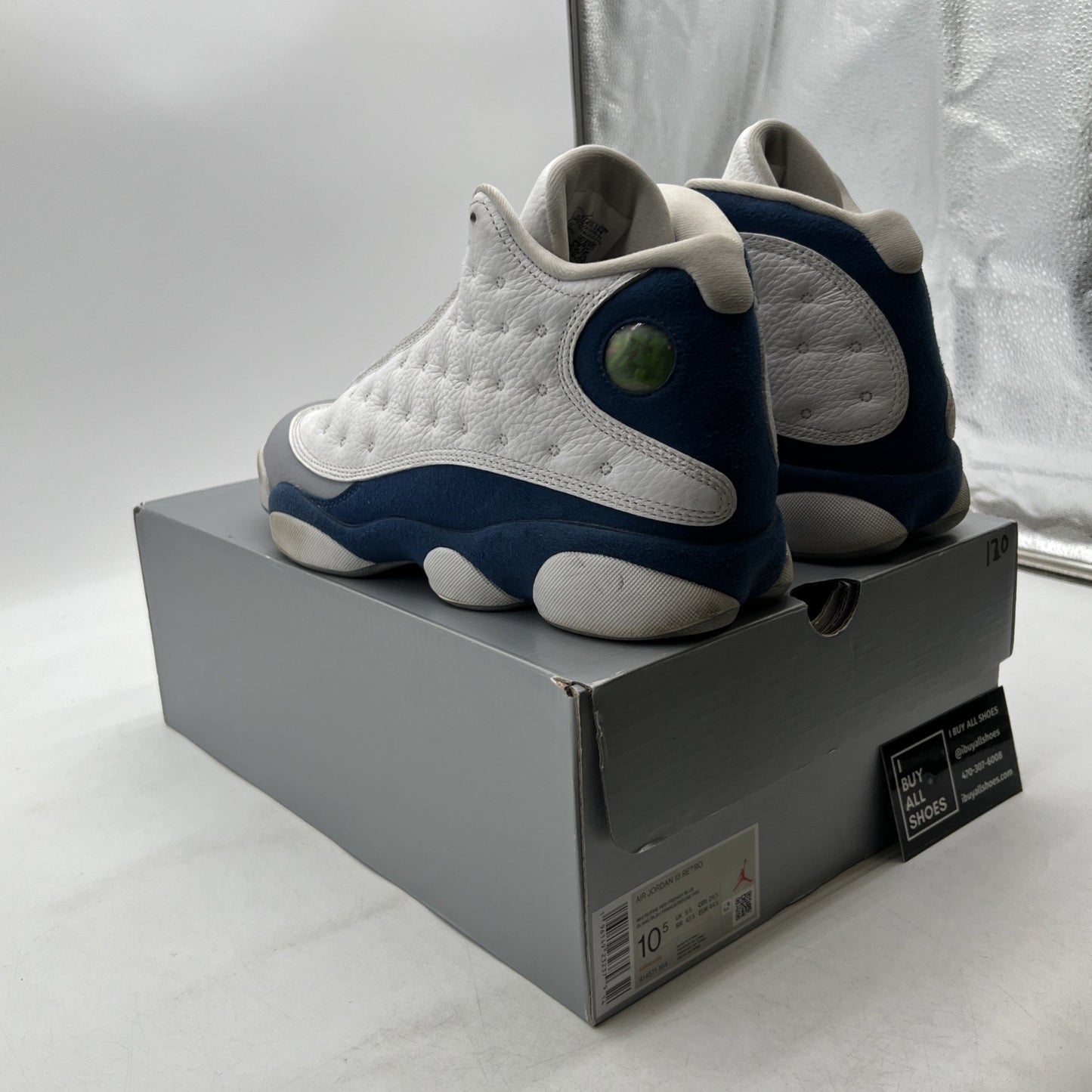 Size 10.5 - Air Jordan 13 Retro Mid French Blue (414571-164)