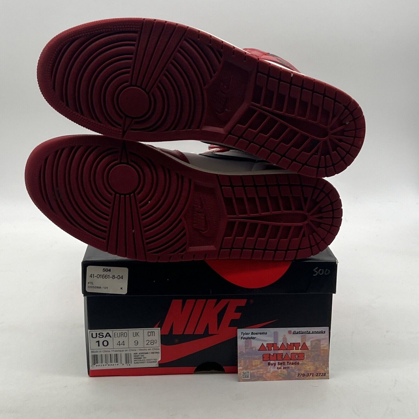 Size 10 - Air Jordan 1 Retro OG High Chicago (555088-101)