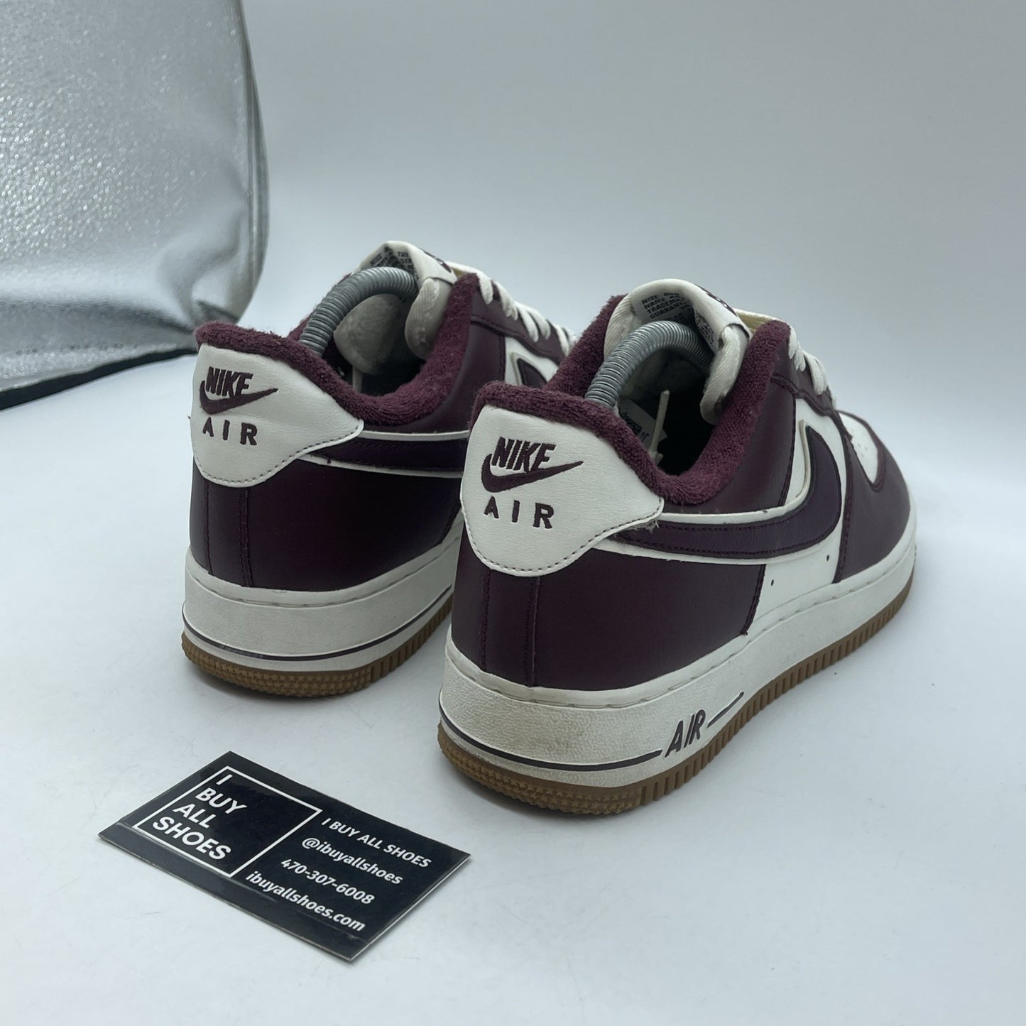 Size 8 - Nike Air Force 1 '07 LV8 College Pack - Night Maroon (DQ7659-102)