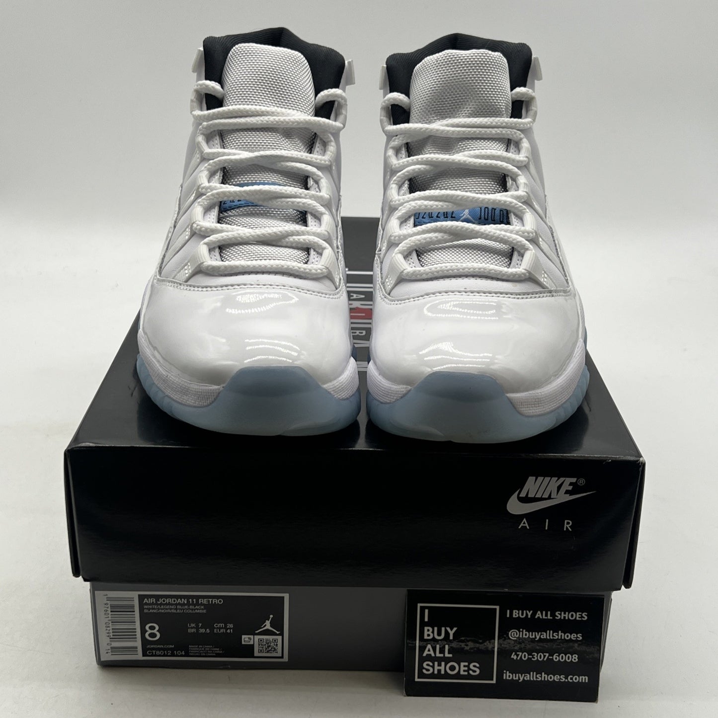 Size 8 - Air Jordan 11 Retro 2024 Legend Blue / Columbia (CT8012-104)