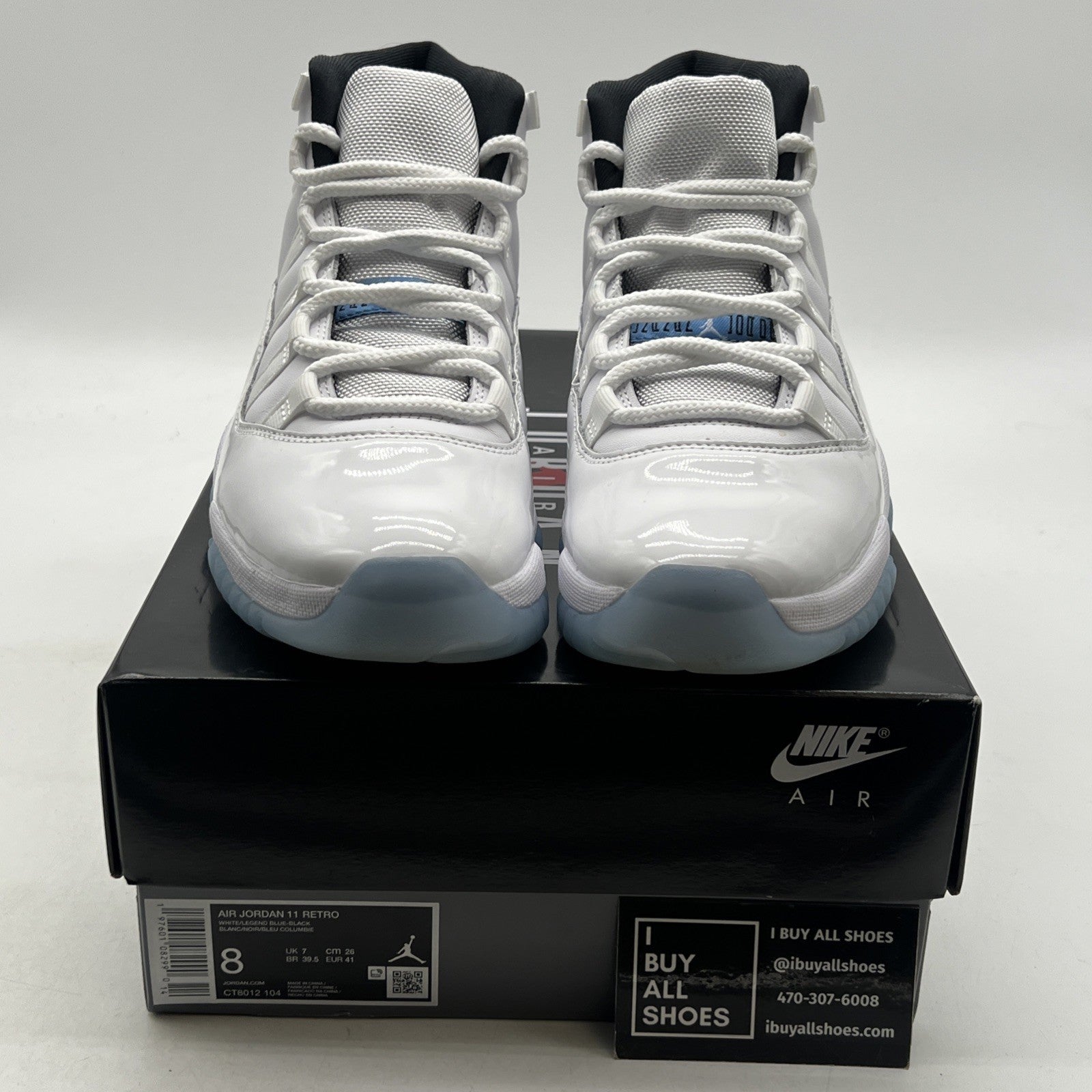 Size 8 - Air Jordan 11 Retro 2024 Legend Blue / Columbia (CT8012-104)