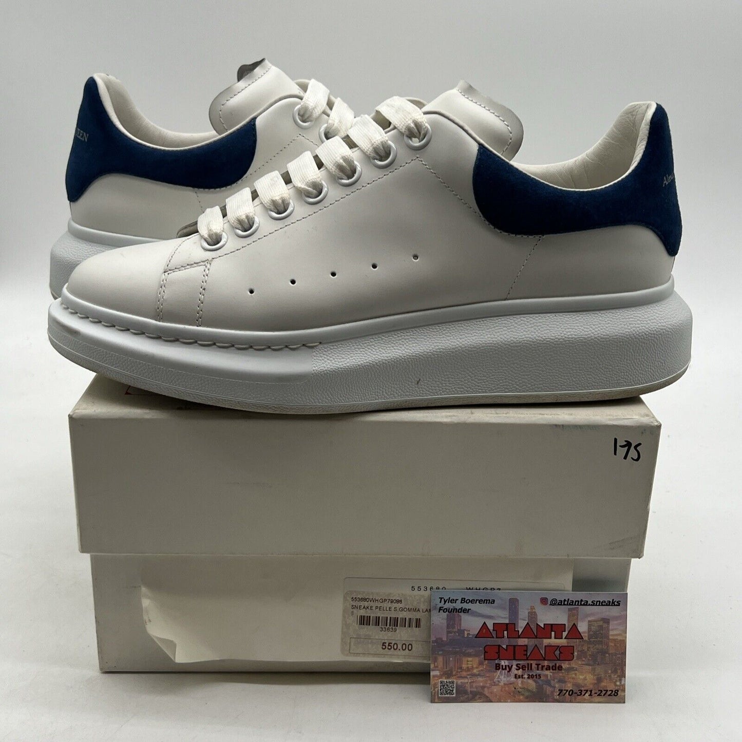 Size 7 - Alexander McQueen Oversized Blue And White