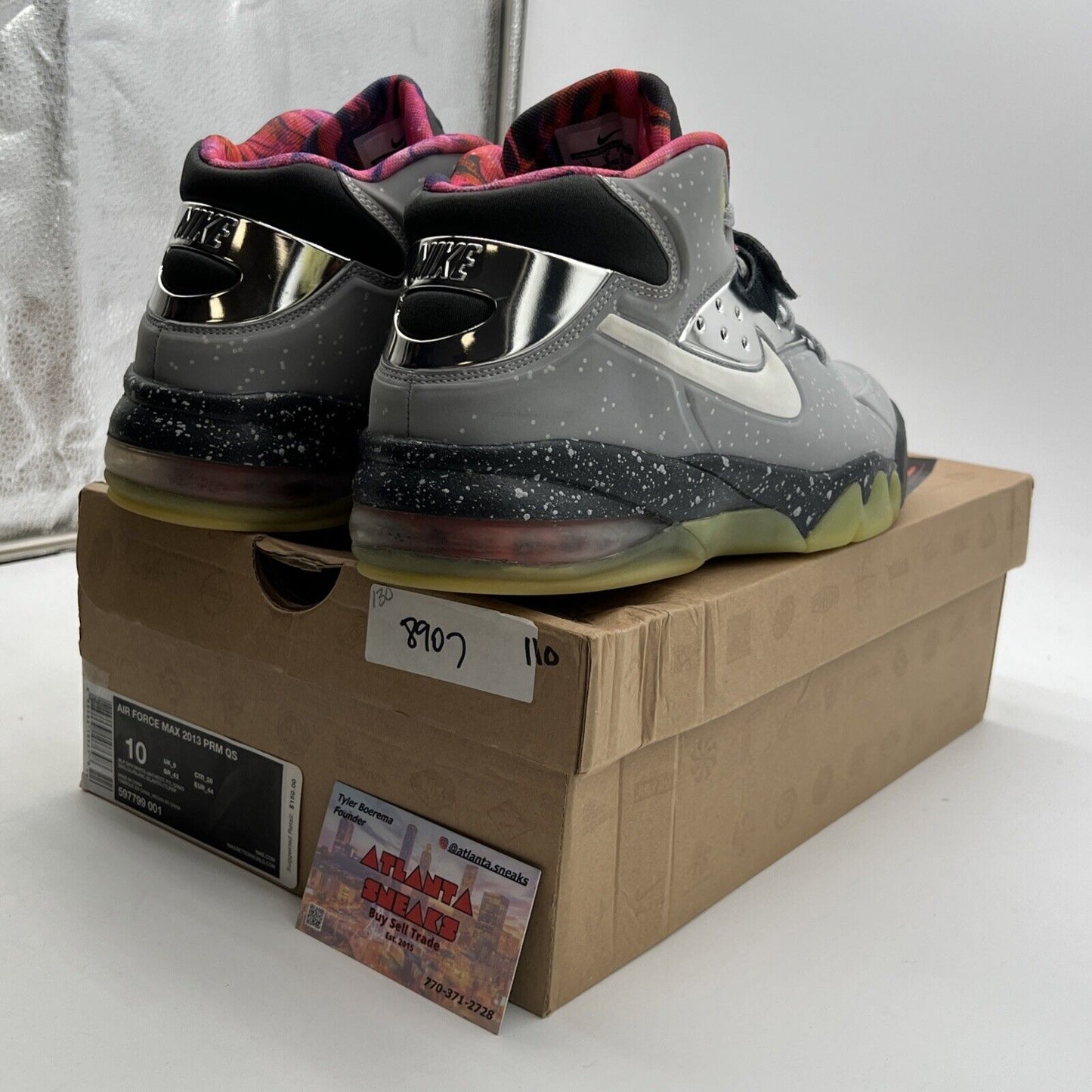 Size 10 - Nike Air Force Max 2013 PRM QS Area 72 (597799-001)