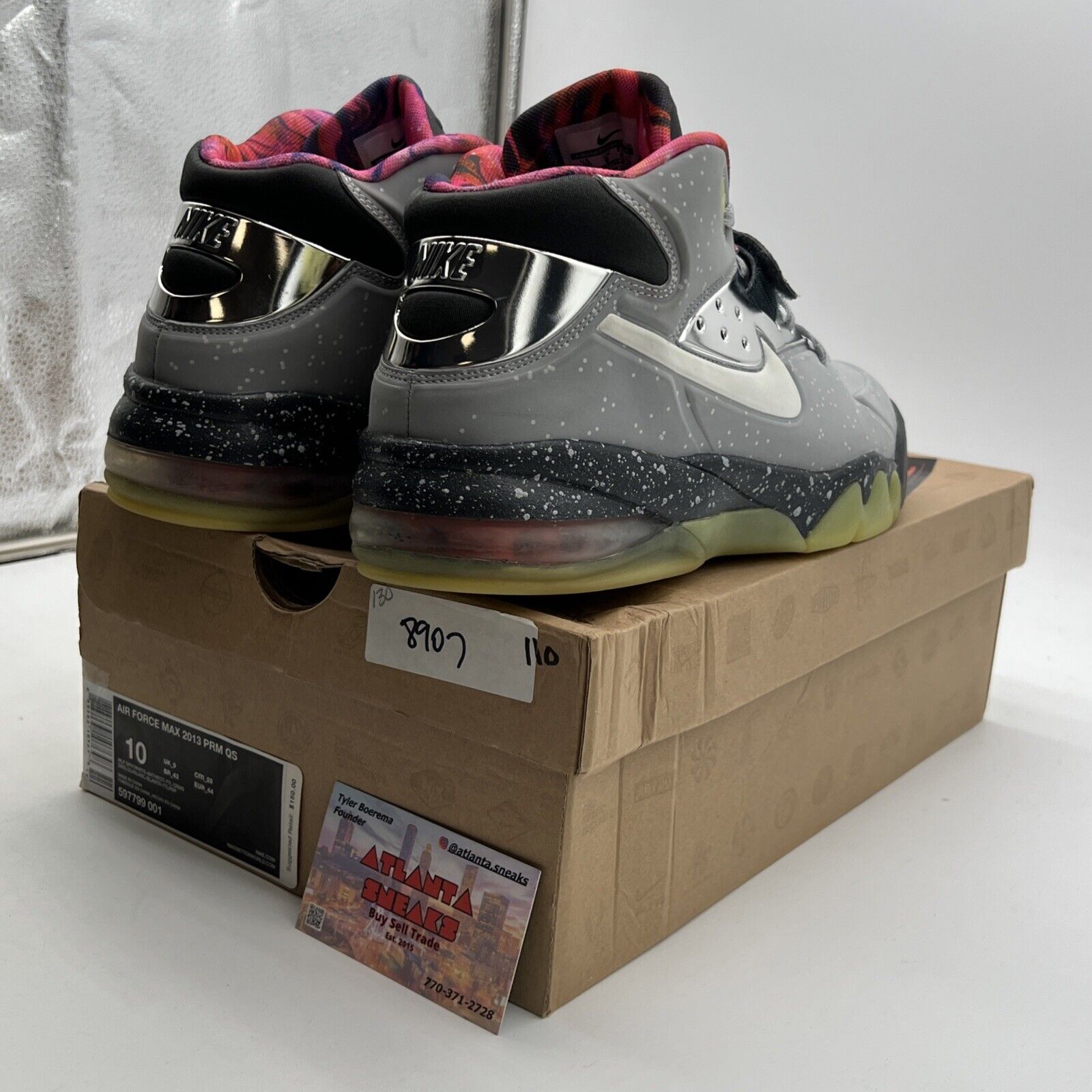Size 10 - Nike Air Force Max 2013 PRM QS Area 72 (597799-001)