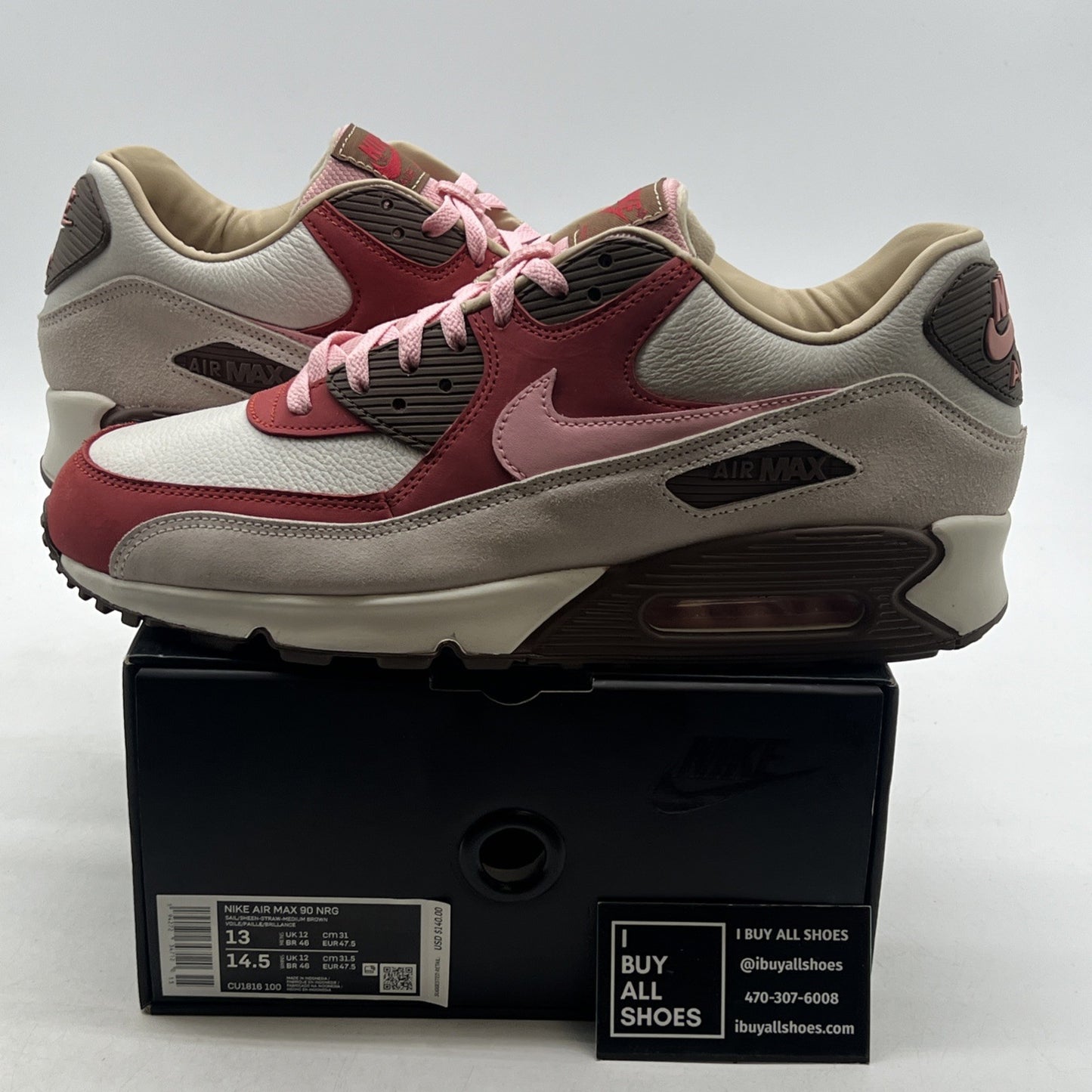 Size 13 - Nike DQM x Air Max 90 2021 Bacon (CU1816-100)