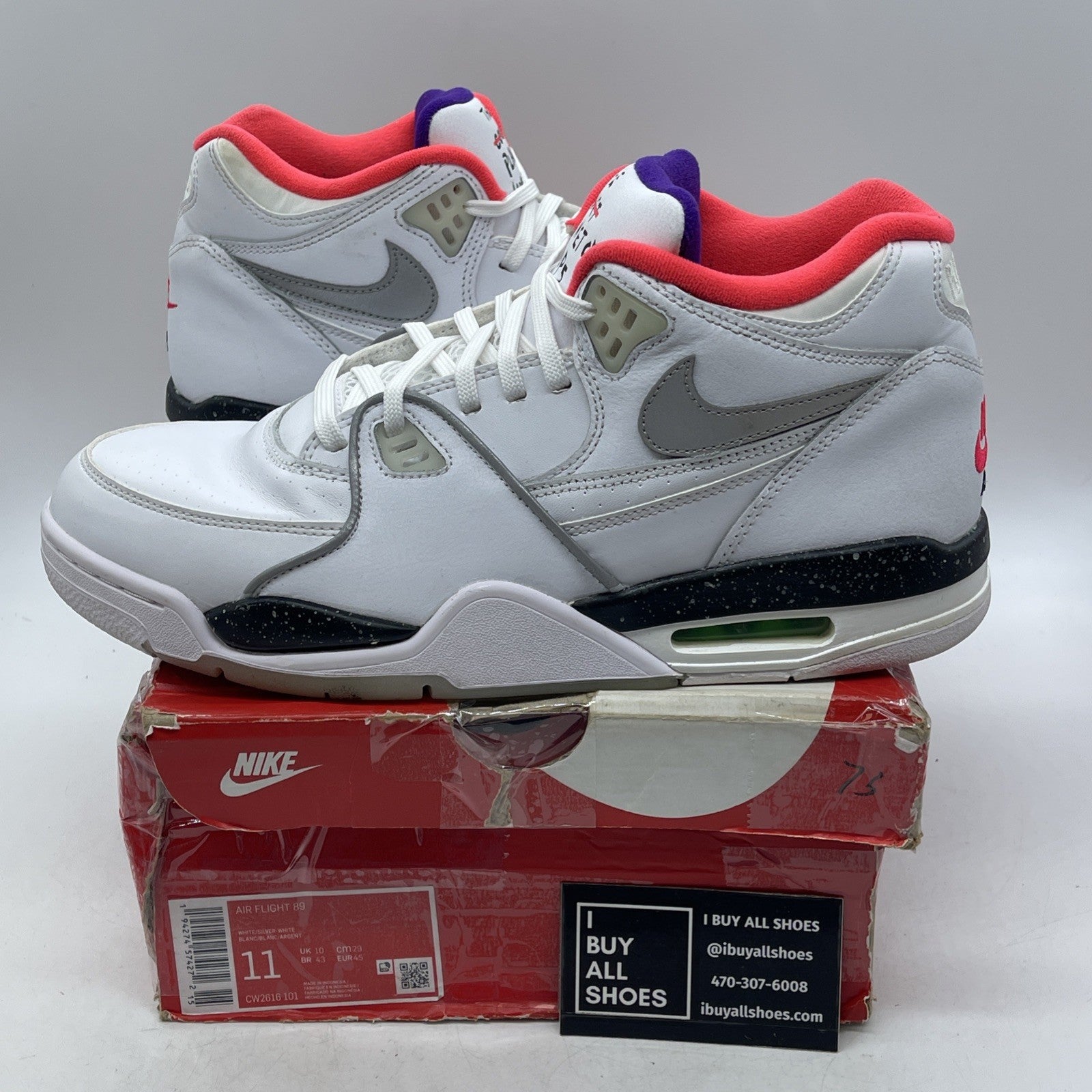 Size 11 - Nike Air Flight 89 Planet of Hoops (CW2616-101)
