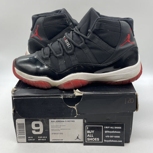 Size 9 - Air Jordan 11 Retro Bred 2012 (378037-010)