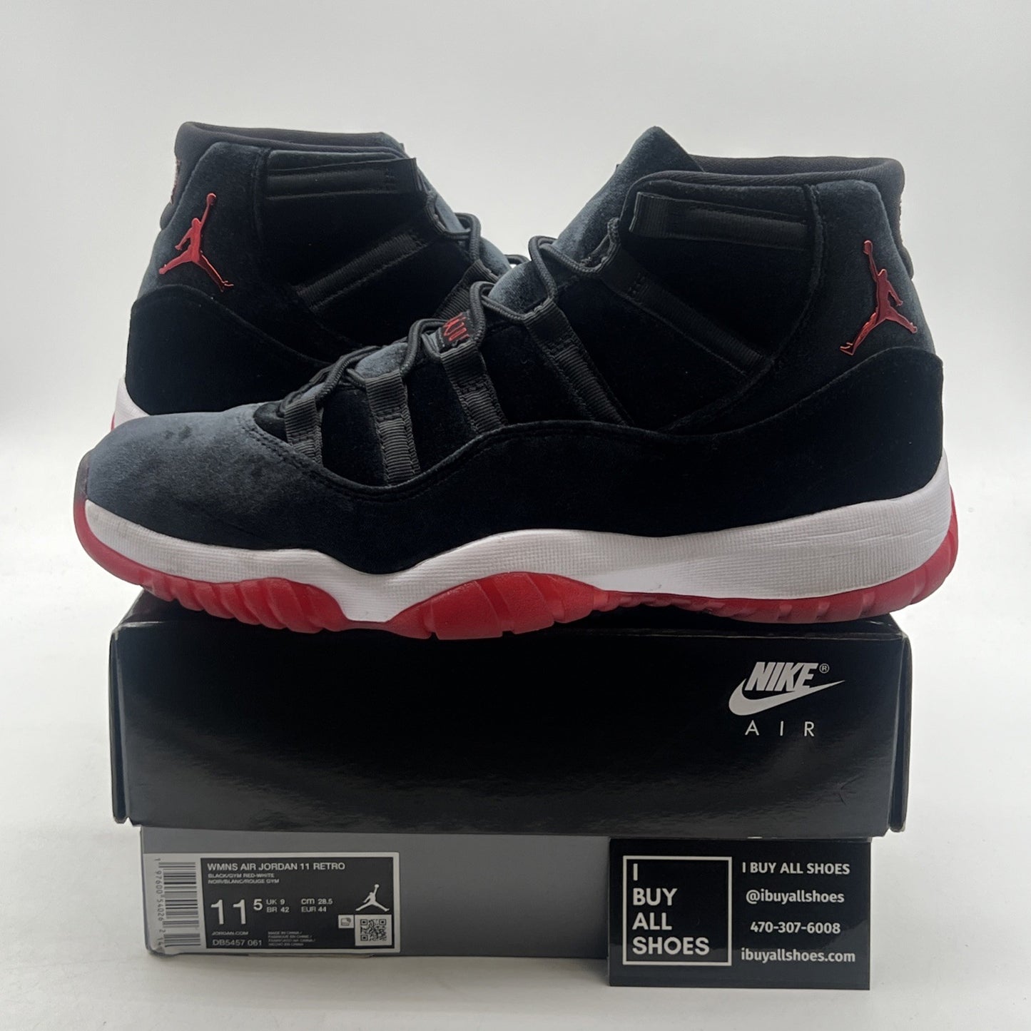Size 11.5 - Air Jordan 11 Retro Bred Velvet W (DB5457-061)